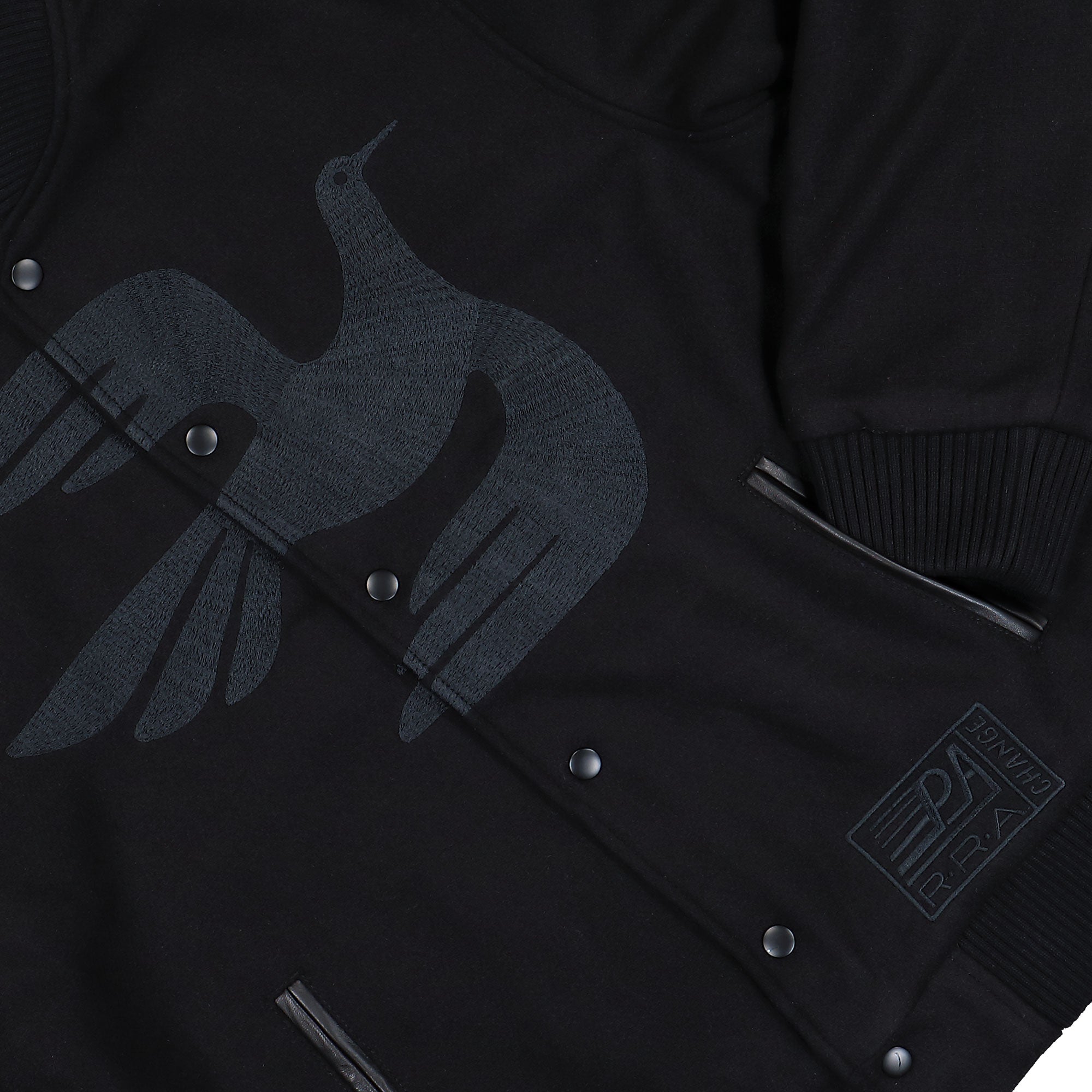 Parra Not Movie Quality Varsity Jacket Black Varsity Jacket 54365 Detail View 1 | Overkill
