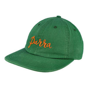 Parra Scripted 6 Panel Hat Green Basecap 54380 | Overkill