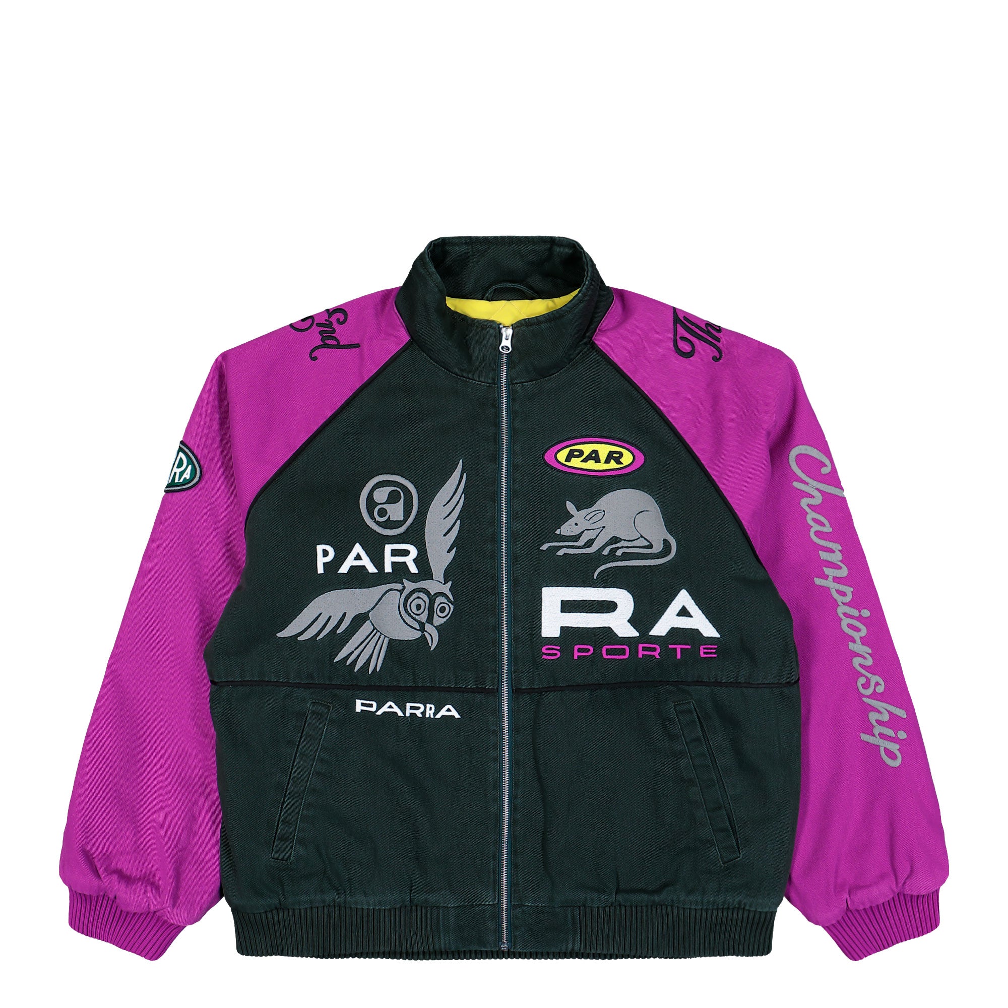 Parra Owl Meets Rat Racing Jacket Purple Pink Jacket 55100 | Overkill