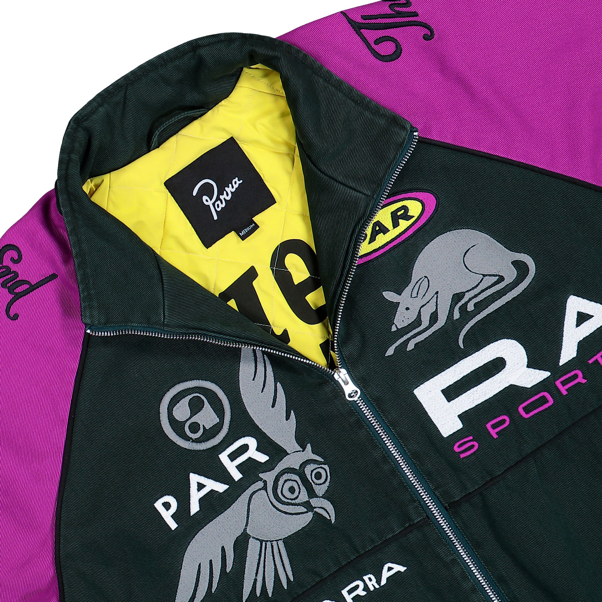 Parra Owl Meets Rat Racing Jacket Purple Pink Jacket 55100 Detailfoto | Overkill