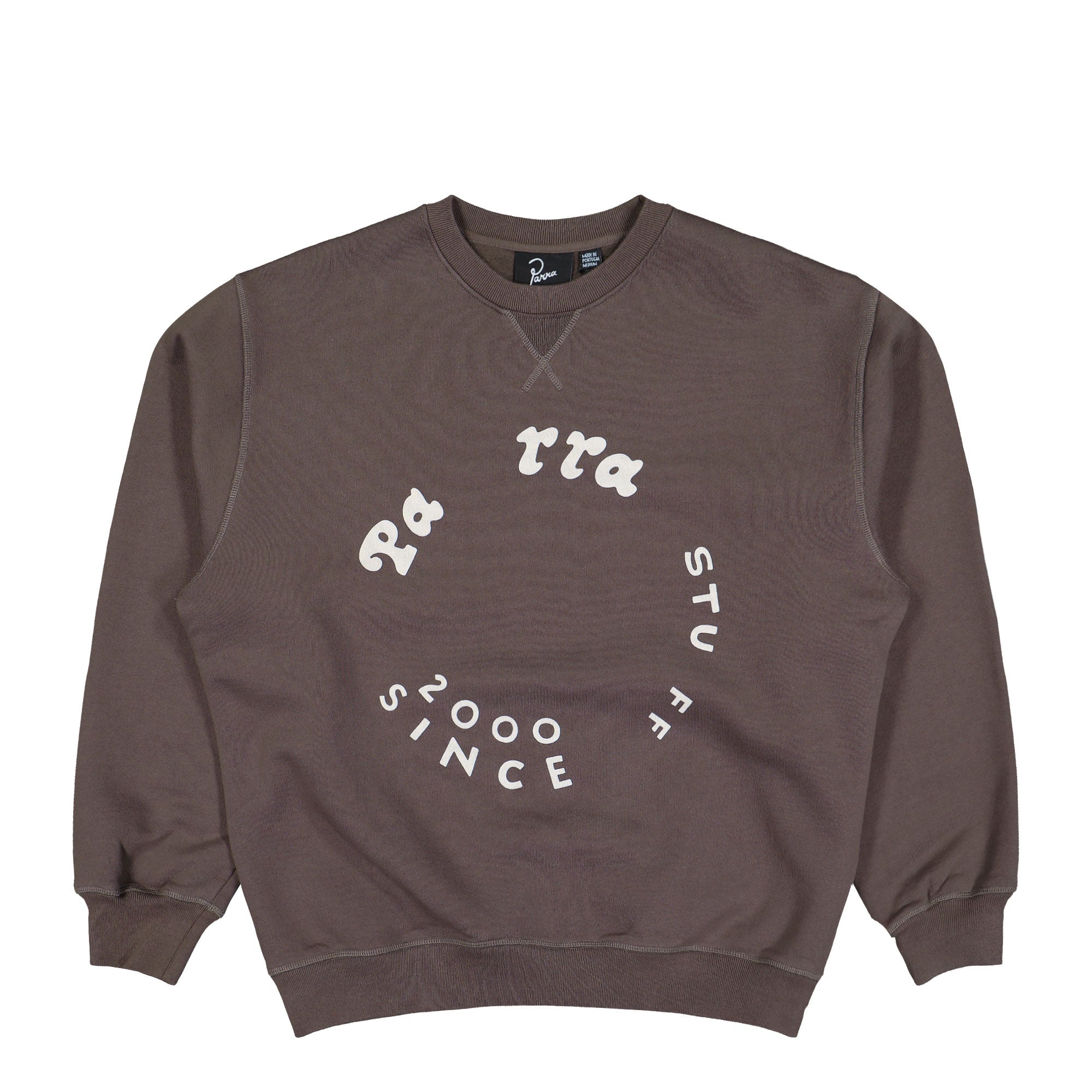 Parra Gasoline Crew Neck Sweatshirt Brown Sweatshirt 55236 | Overkill