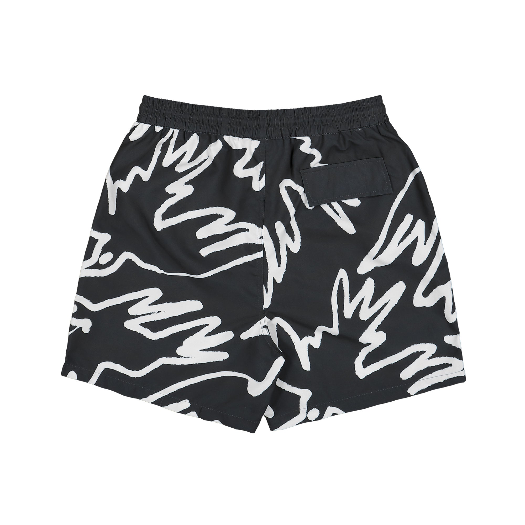 Parra Birds Fly Free Swim Shorts Black Shorts 55340 Close-up | Overkill