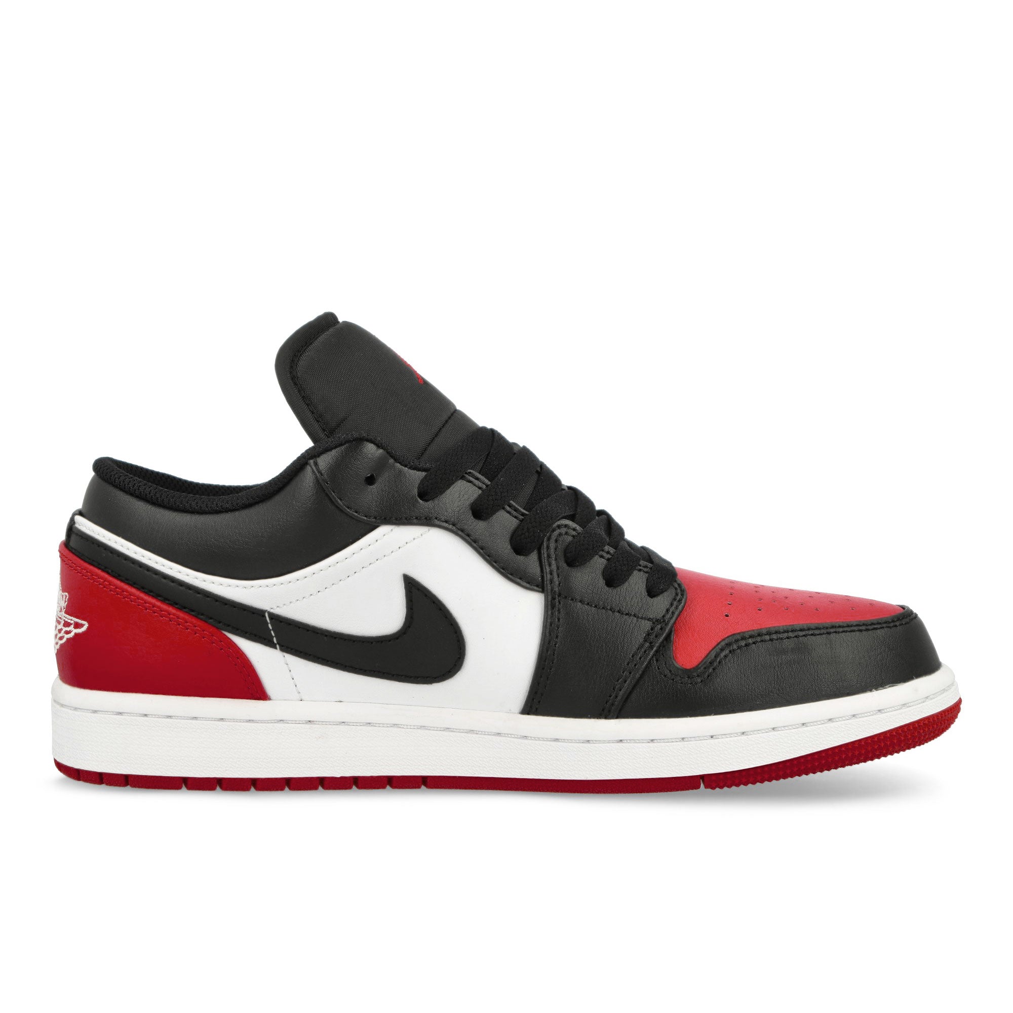Jordan Air Jordan 1 Low White-Black - Varsity Red - White Low Top Sneakers Silhouette | Overkill