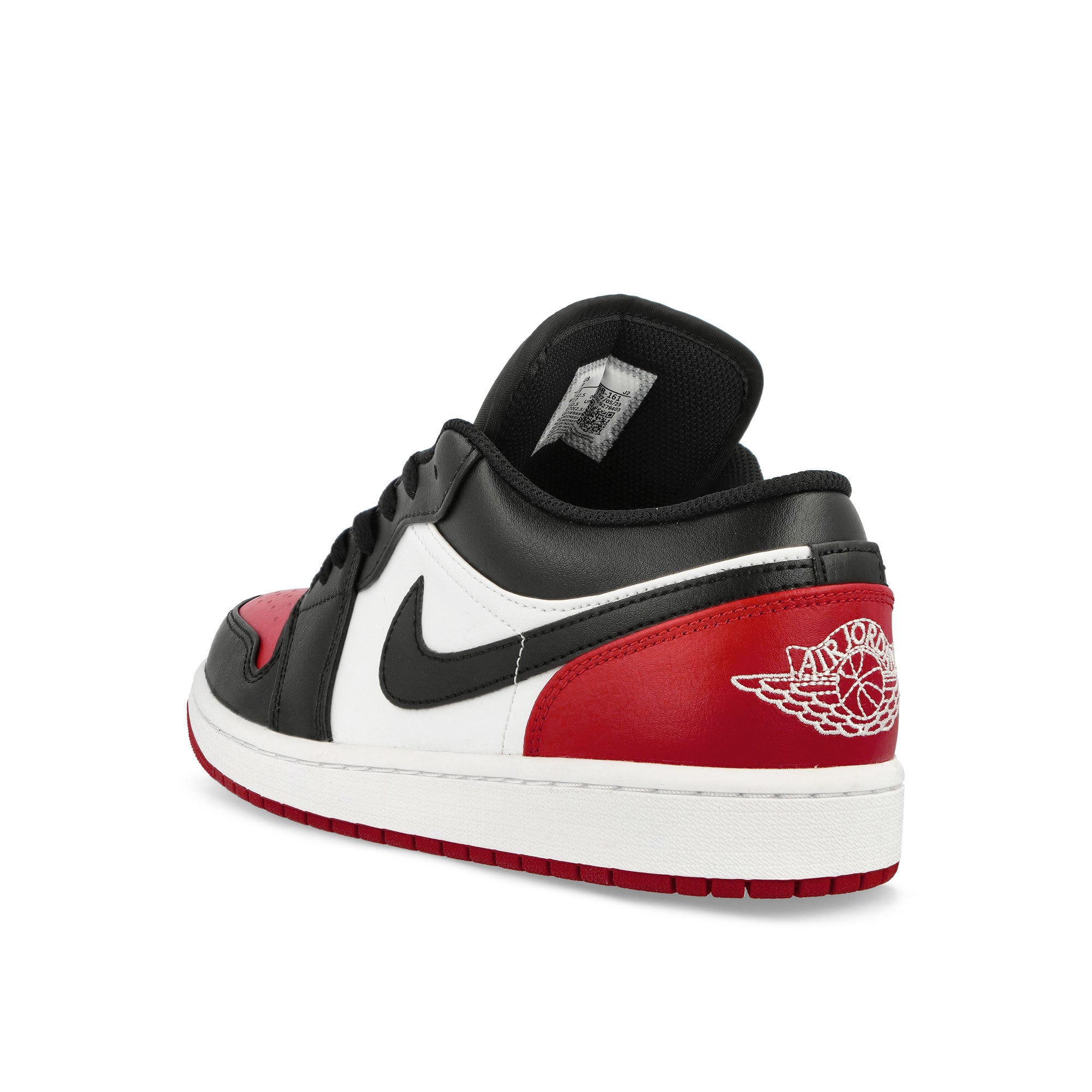 Jordan Air Jordan 1 Low White-Black - Varsity Red - White Low Top Sneakers Material | Overkill