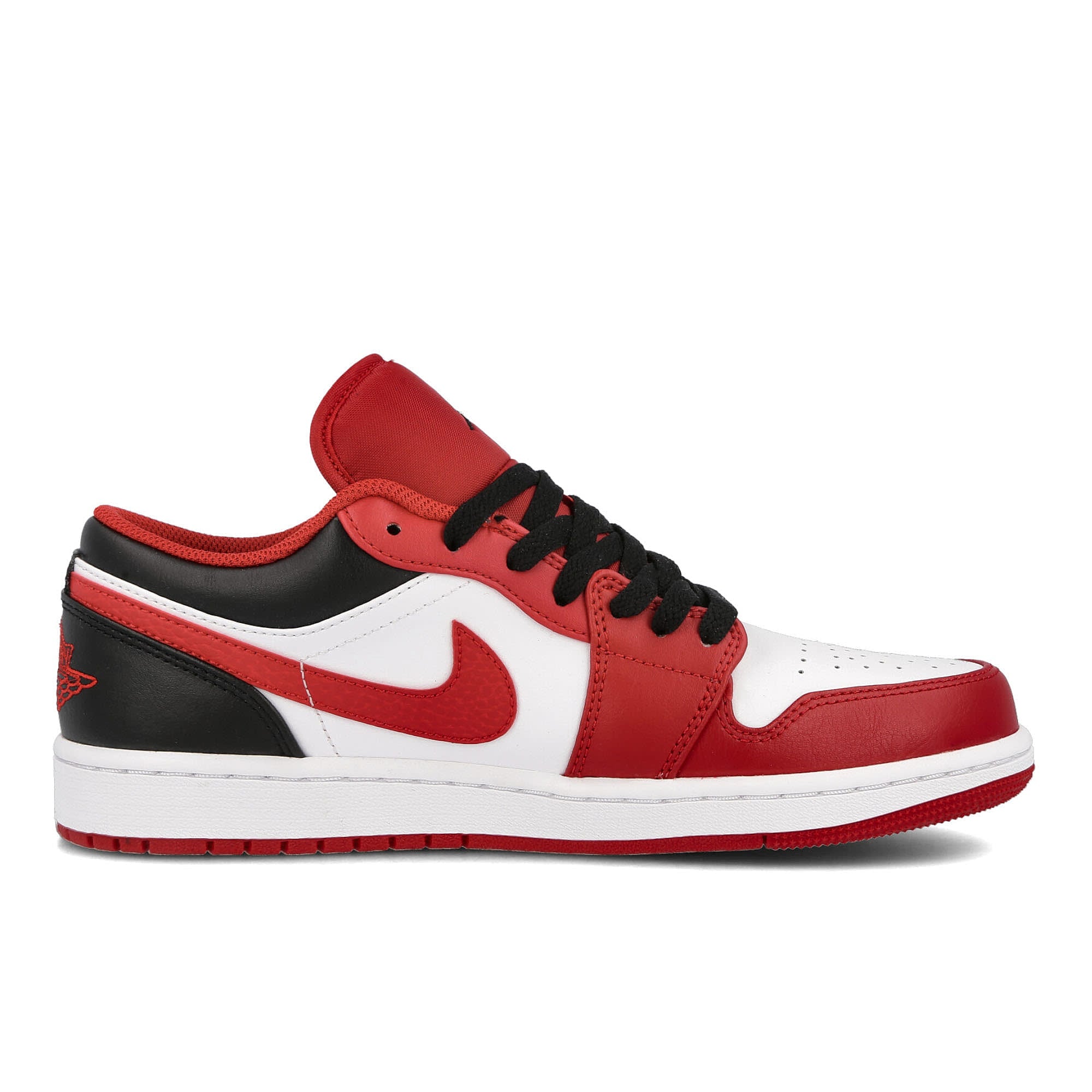 Jordan Air Jordan 1 Low White / Gym Red - Black Low Top Sneakers Silhouette | Overkill