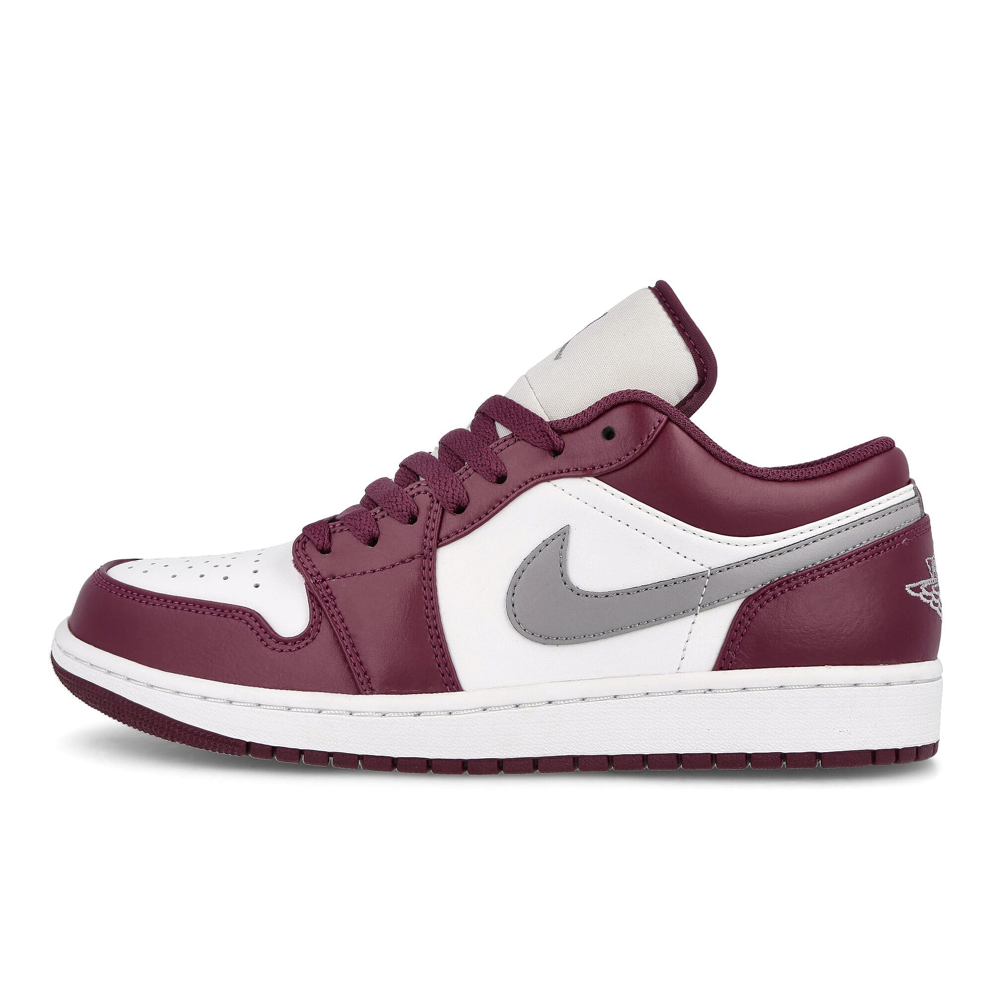 Jordan Air Jordan 1 Low Cherrywood Red / Cement Grey - White Low Top Sneakers 553558 615 | Overkill