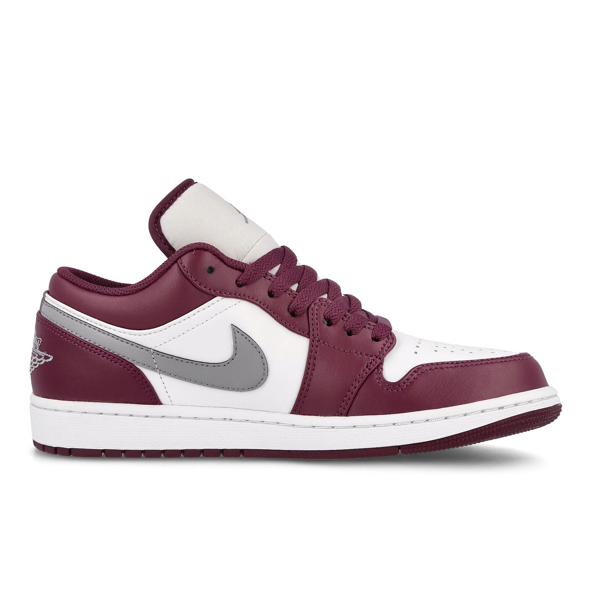 Jordan Air Jordan 1 Low Cherrywood Red / Cement Grey - White Low Top Sneakers Silhouette | Overkill