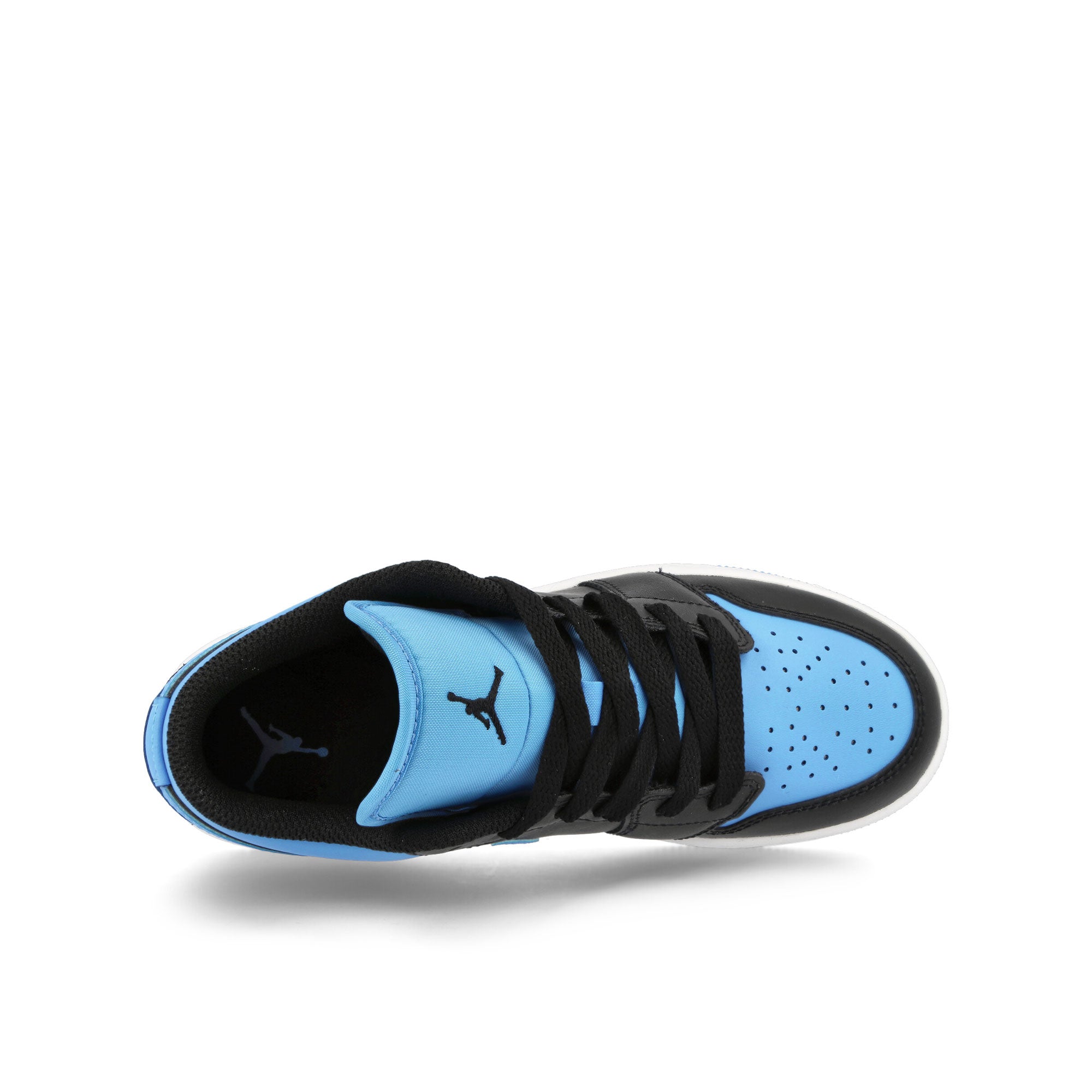 Jordan Air Jordan 1 Low GS Black-Black - University Blue - White Low Top Sneakers Detailfoto | Overkill