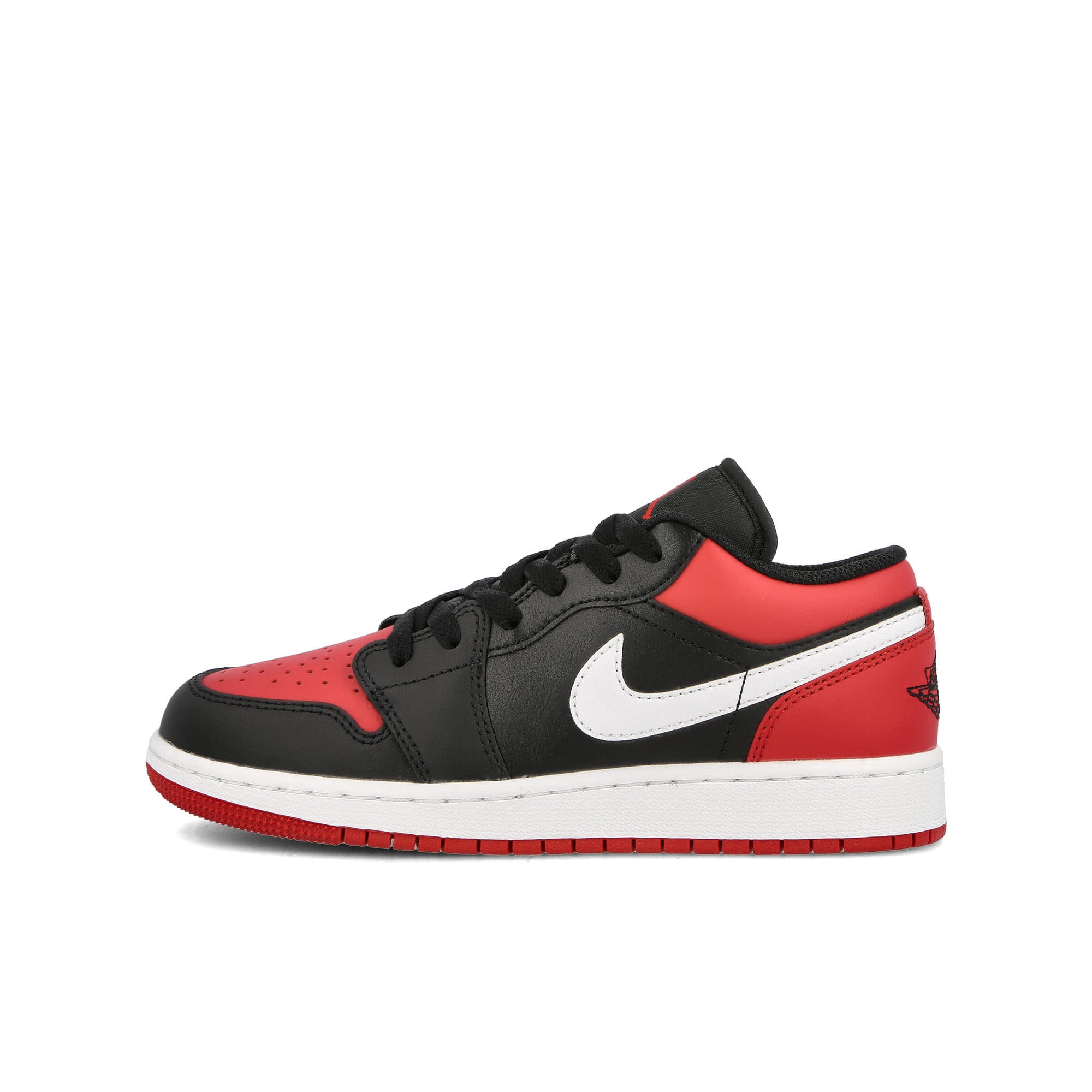 Jordan Air Jordan 1 Low GS Black / Gym Red-White Low Top Sneakers 553560 066 | Overkill