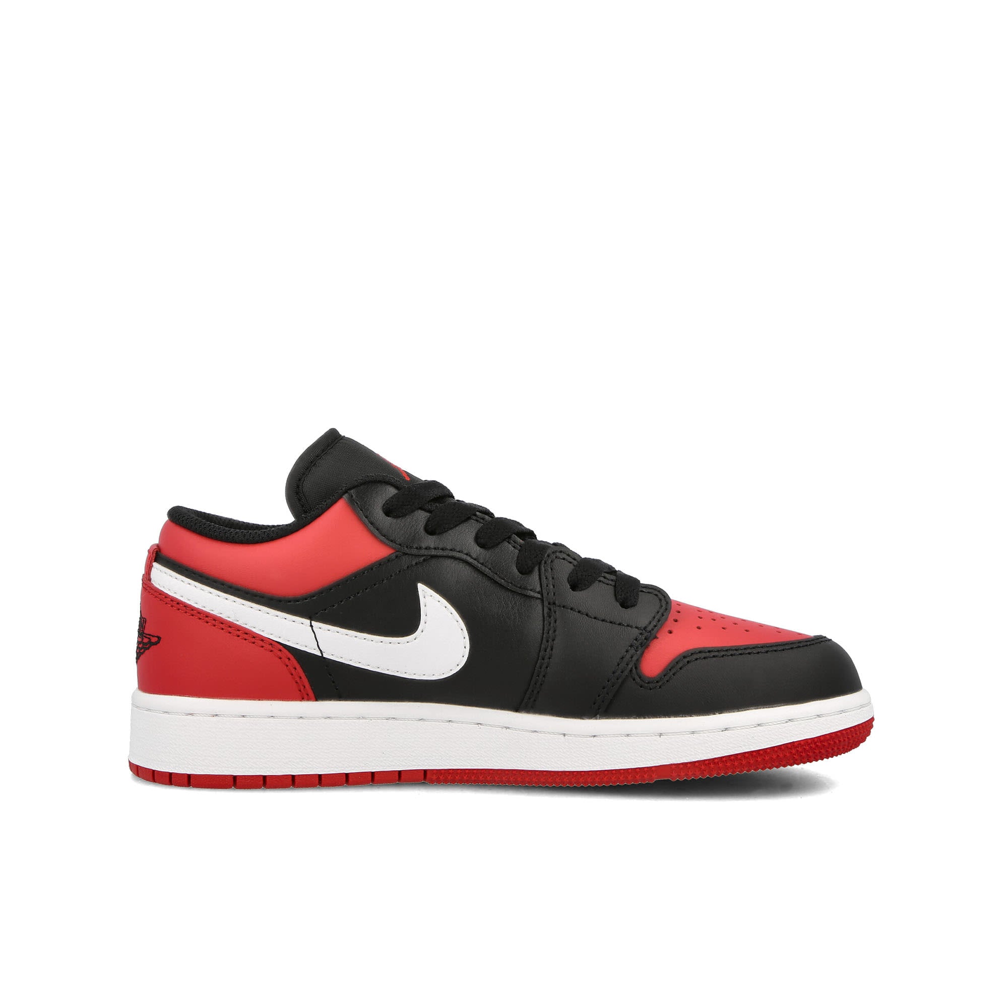 Jordan Air Jordan 1 Low GS Black / Gym Red-White Low Top Sneakers Silhouette | Overkill