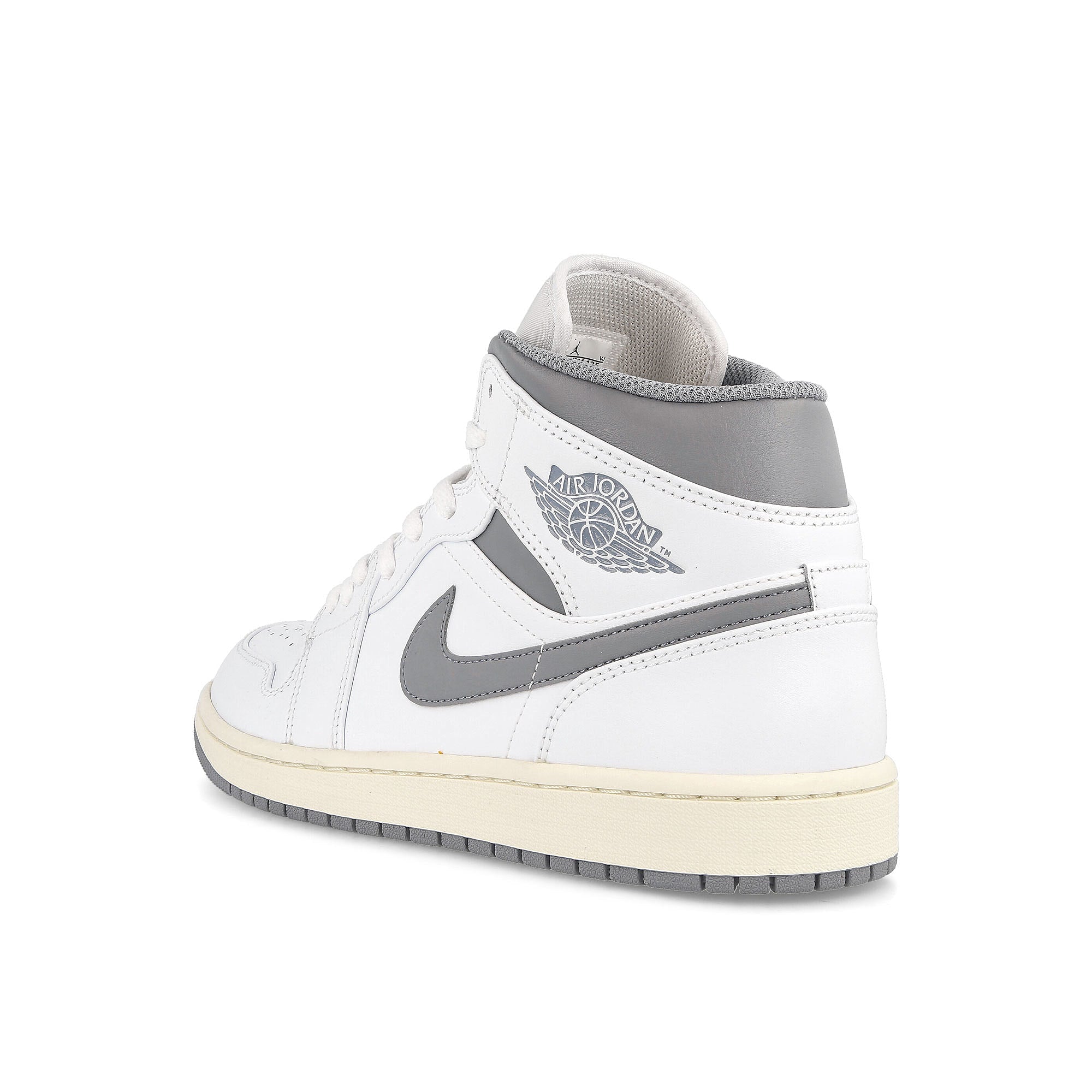 Jordan Air Jordan 1 Mid White / Stealth Mid Top Sneakers Material | Overkill