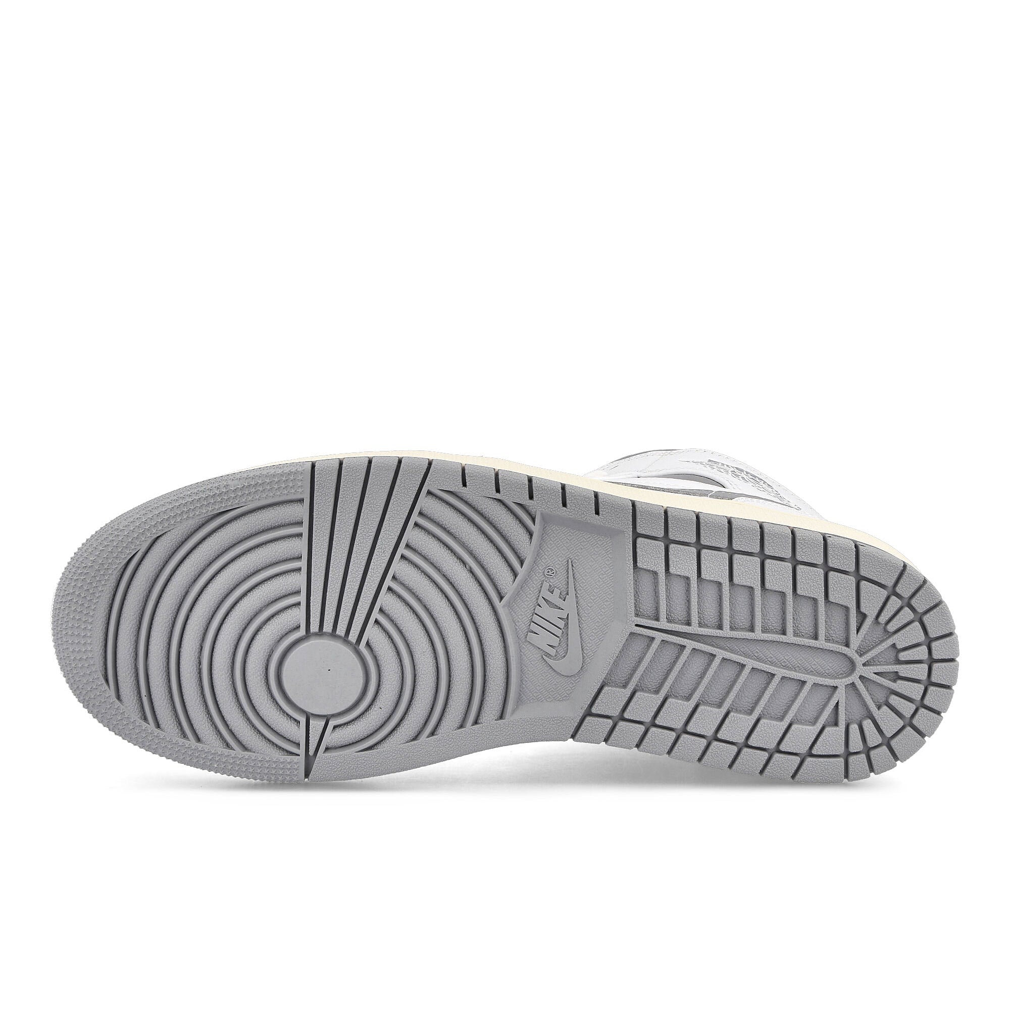 Jordan Air Jordan 1 Mid White / Stealth Mid Top Sneakers Detail View 1 | Overkill