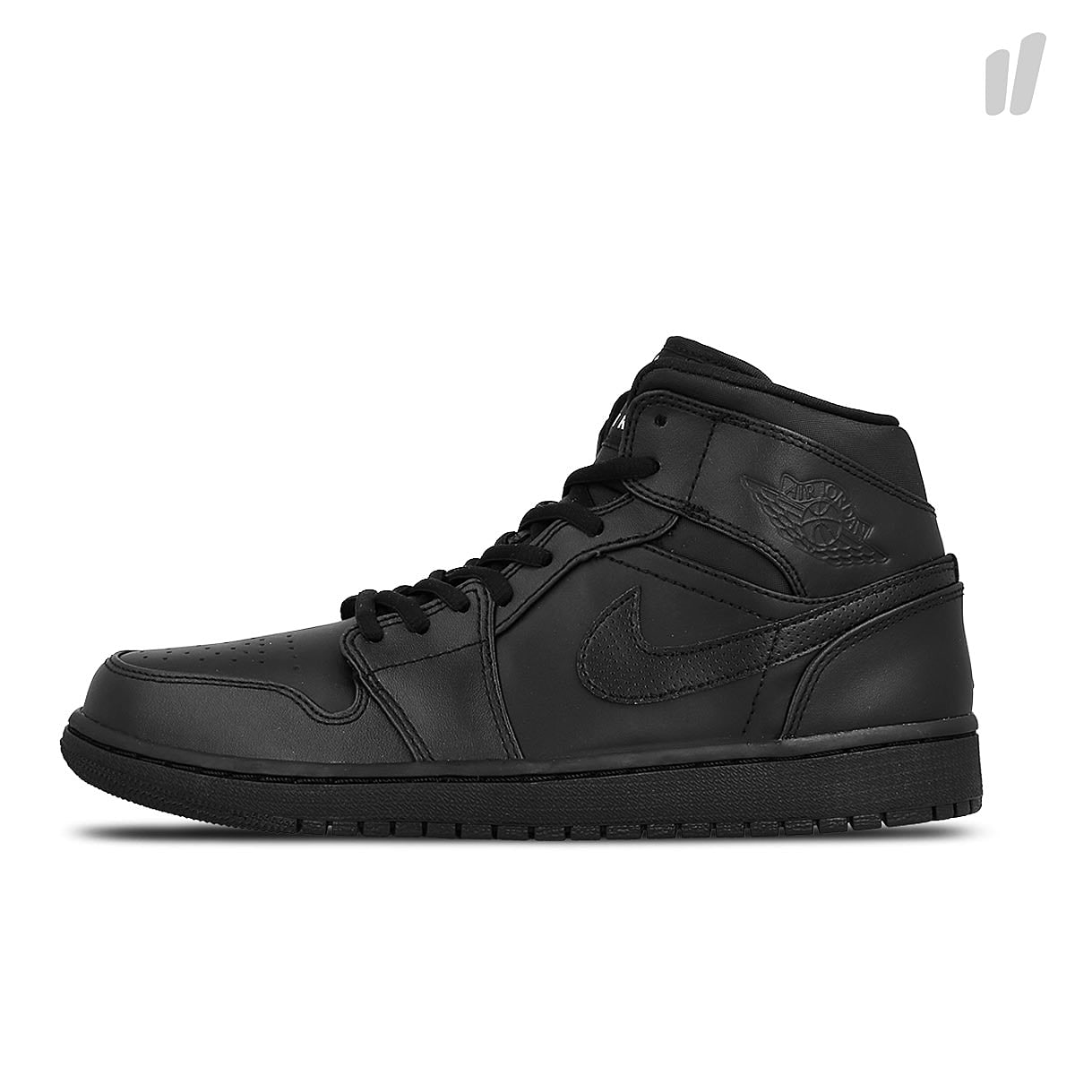 Jordan Air Jordan 1 Mid Black-White Mid Top Sneakers 554724 034 | Overkill