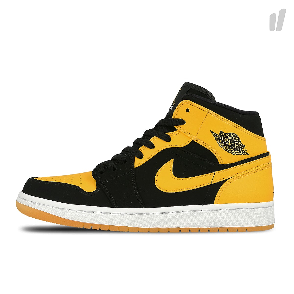 Jordan Air Jordan 1 Mid Black / Varsity Maize - White Mid Top Sneakers 554724 035 | Overkill