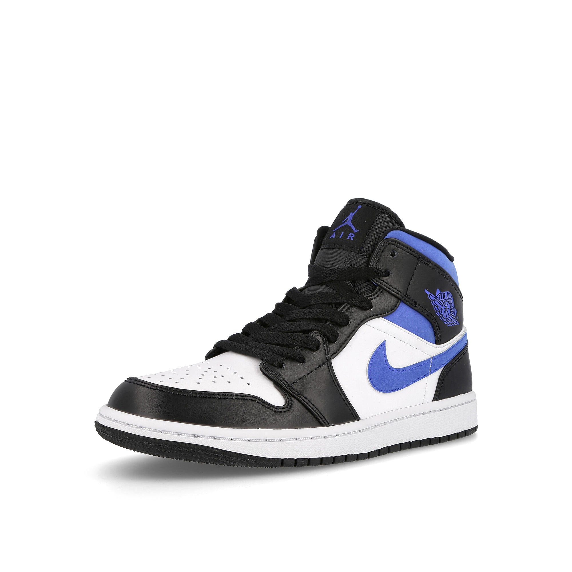 Jordan Air Jordan 1 Mid White / Racer Blue - Black Detailfoto | Overkill