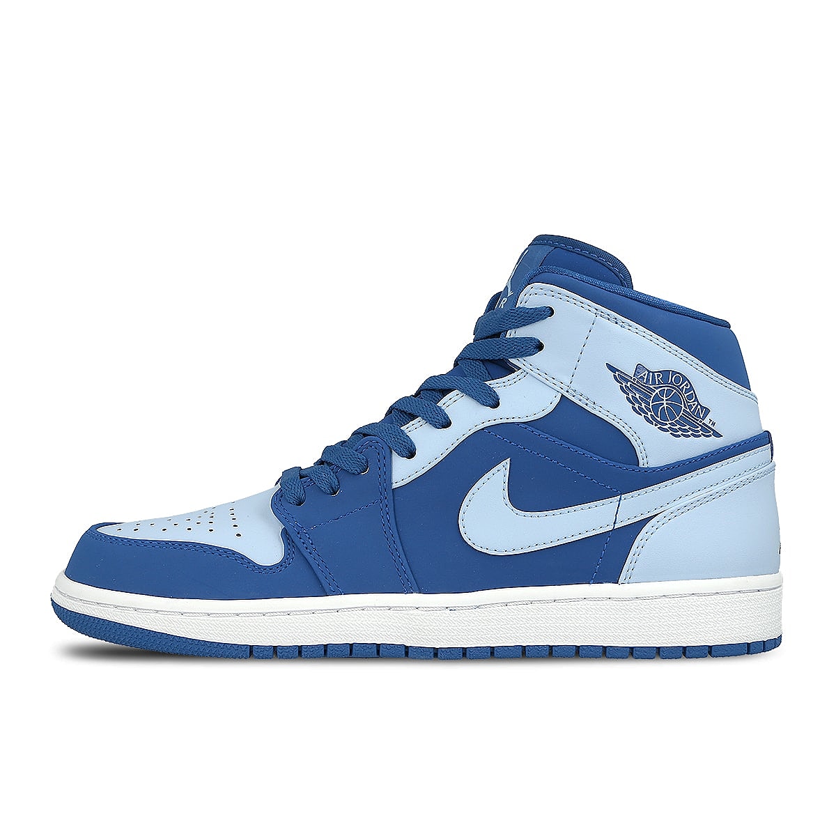 Jordan Air Jordan 1 Mid Team Royal-Ice Blue - White Mid Top Sneakers 554724 400 | Overkill