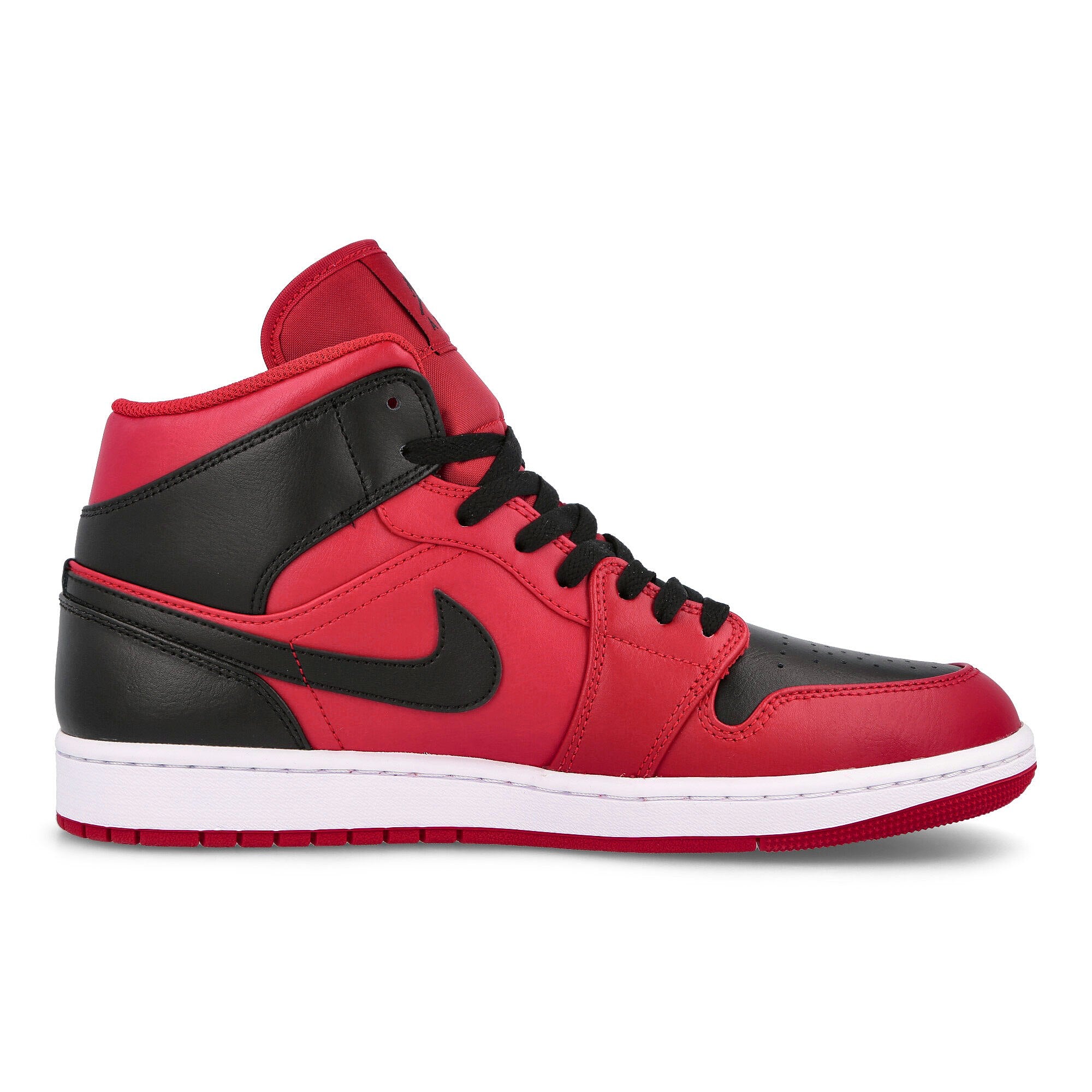 Jordan Air Jordan 1 Mid Gym Red-Black - White Mid Top Sneakers Silhouette | Overkill