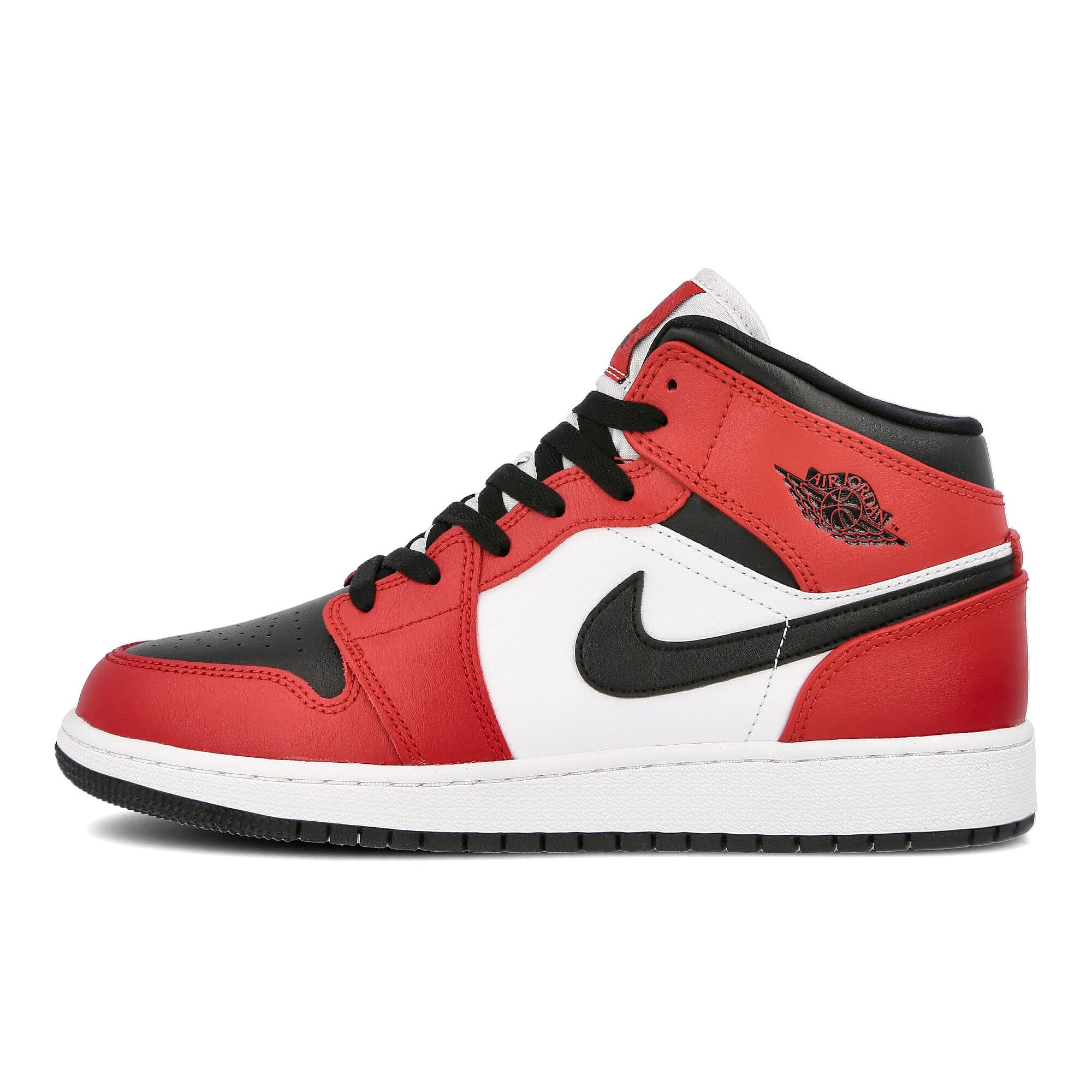 Jordan Air Jordan 1 Mid GS Black / Black - Gym Red 554725 069 | Overkill