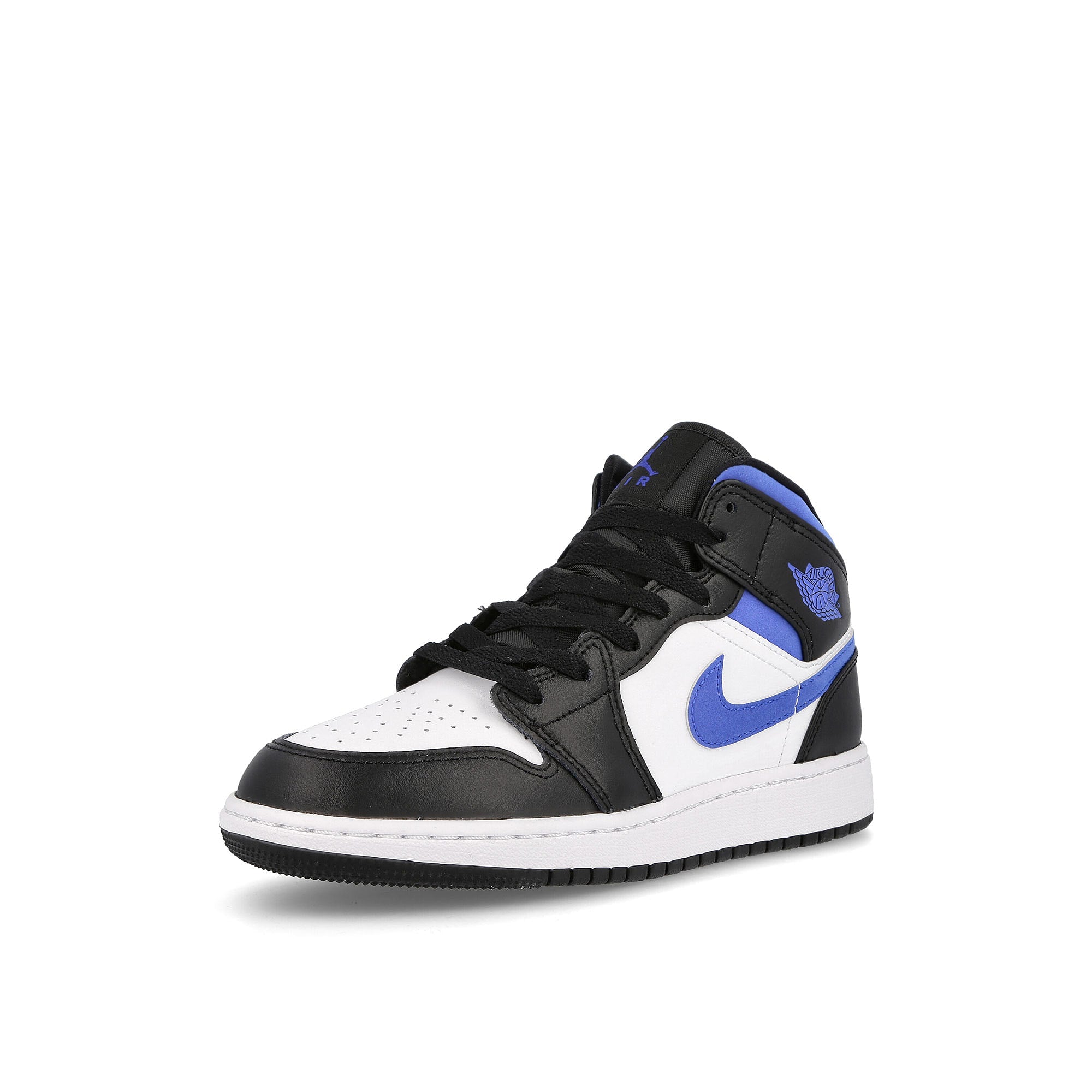 Jordan Air Jordan 1 Mid GS White / Racer Blue - Black Detailfoto | Overkill