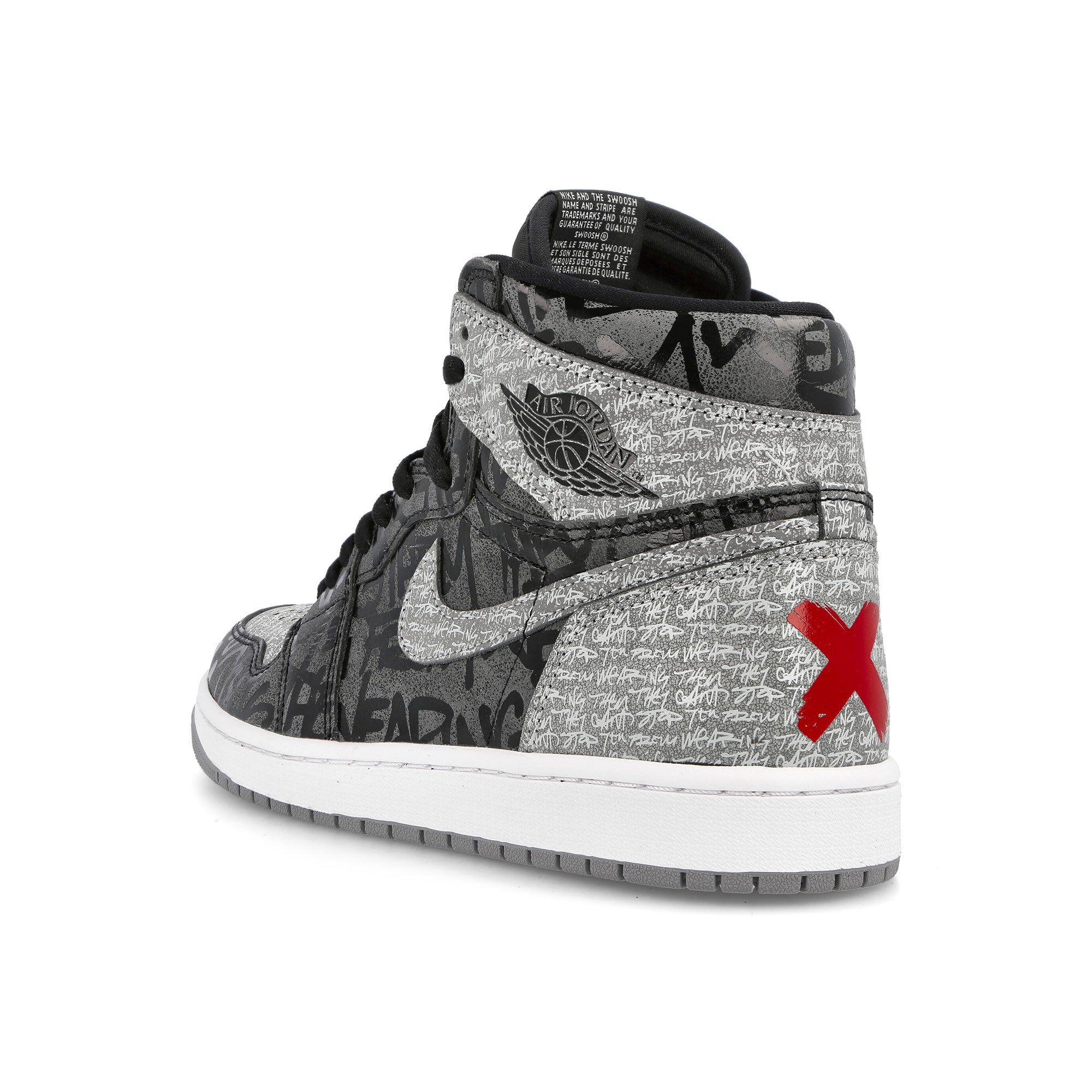 Jordan Air Jordan 1 Retro High OG Black / White - Particle Grey Close-up | Overkill