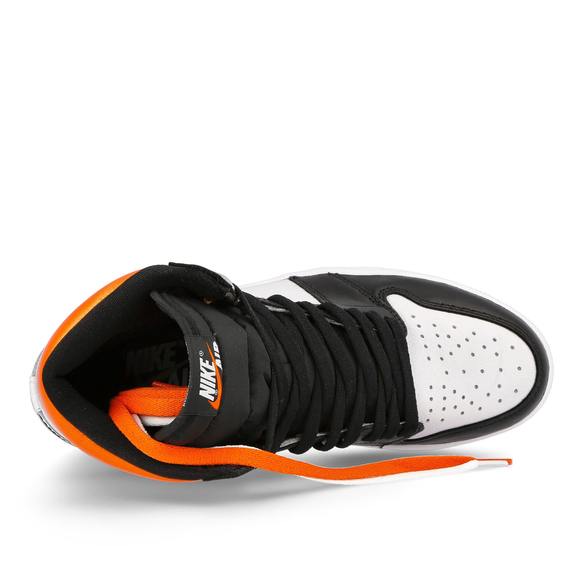 Jordan Air Jordan 1 Retro High OG White / Black - Electro Orange Detail view 1 | Overkill