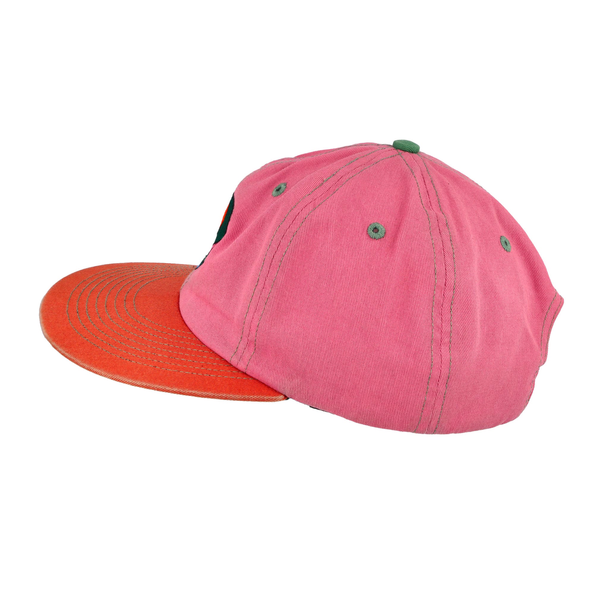 Parra Slanted P 6 Panel Hat Pink Basecap 55570 Close-up | Overkill