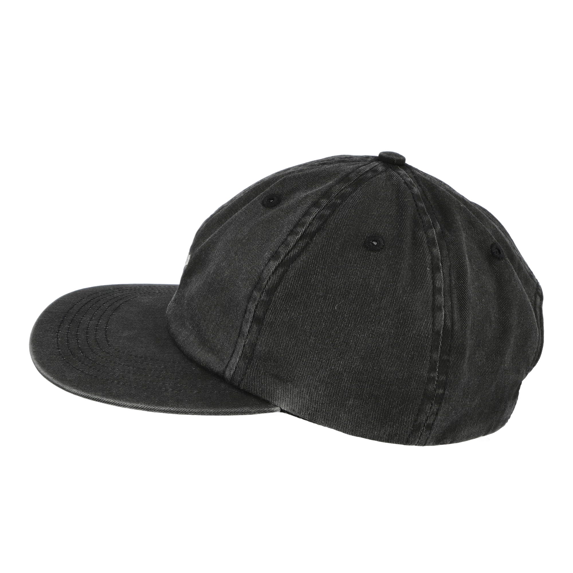Parra Slanted P 6 Panel Hat Black Basecap 55573 Close-up | Overkill