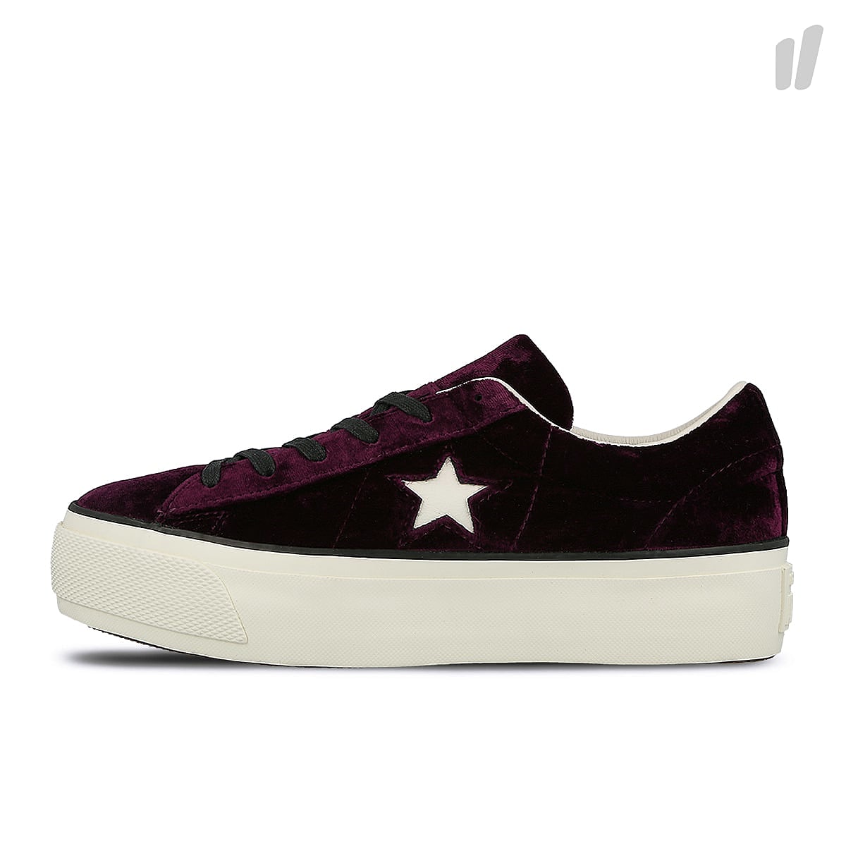 Converse one star platform ox Dark Sangria-Egret-Black Sneakers 558951C | Overkill