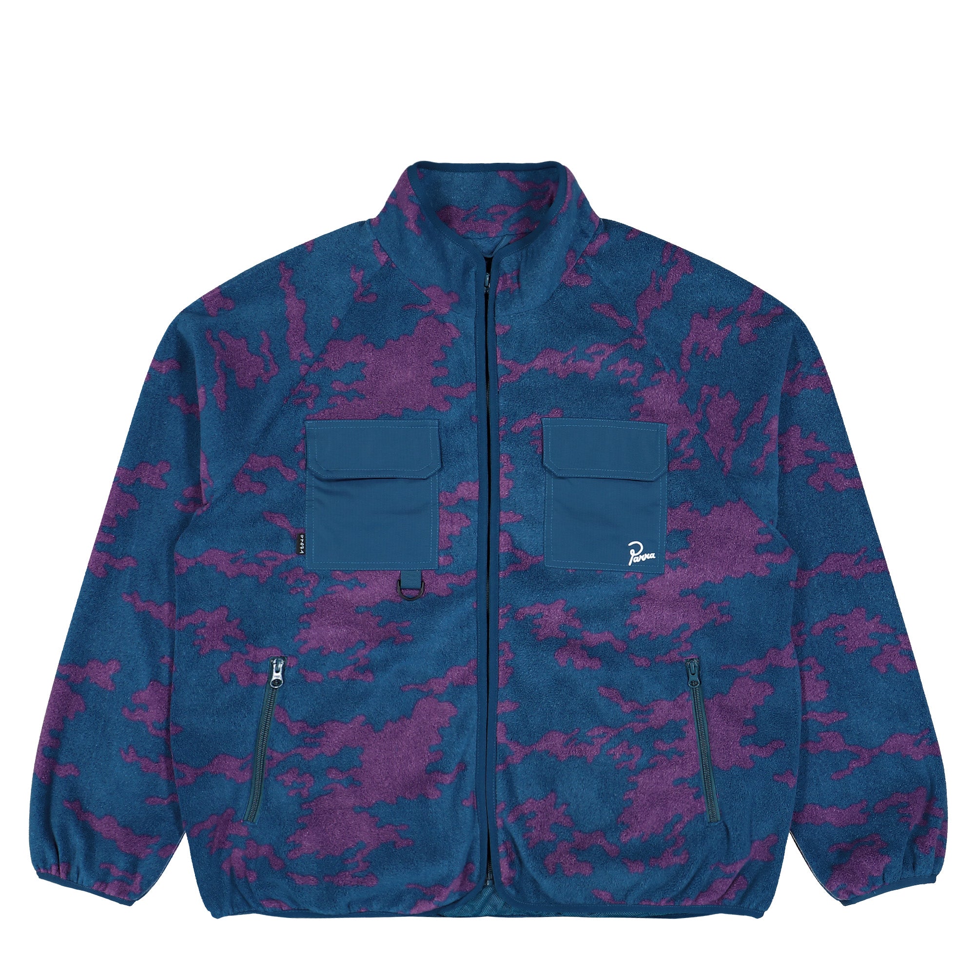 Parra Purple Darwin Camo Fleece Blue Fleece Jacket 56255 | Overkill