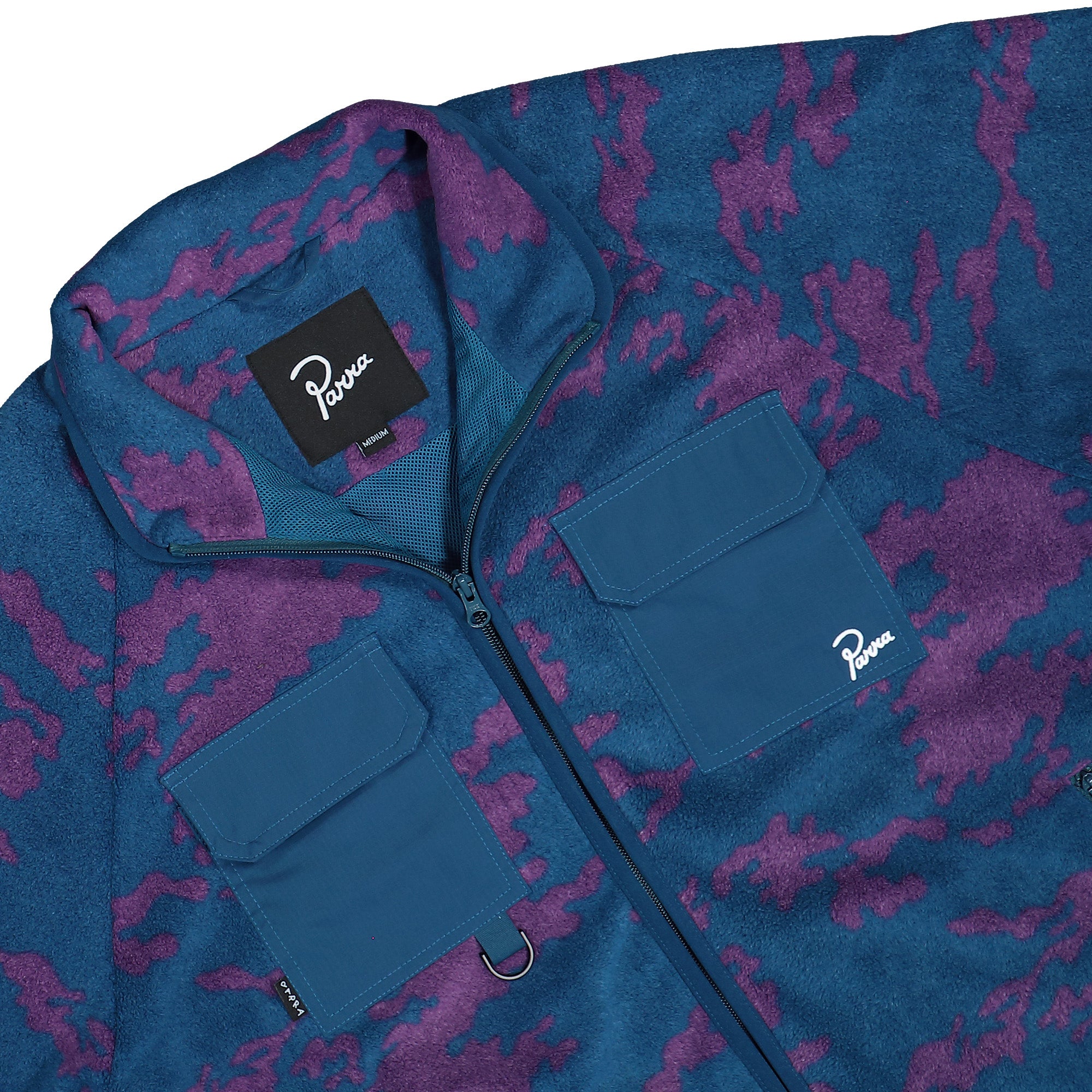 Parra Purple Darwin Camo Fleece Blue Fleece Jacket 56255 Detailfoto | Overkill