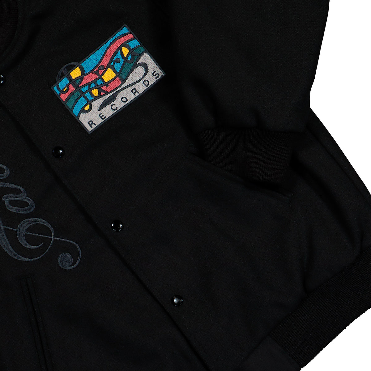Parra All The Best Varsity Jacket Black Jacket 56355 Detail View 1 | Overkill