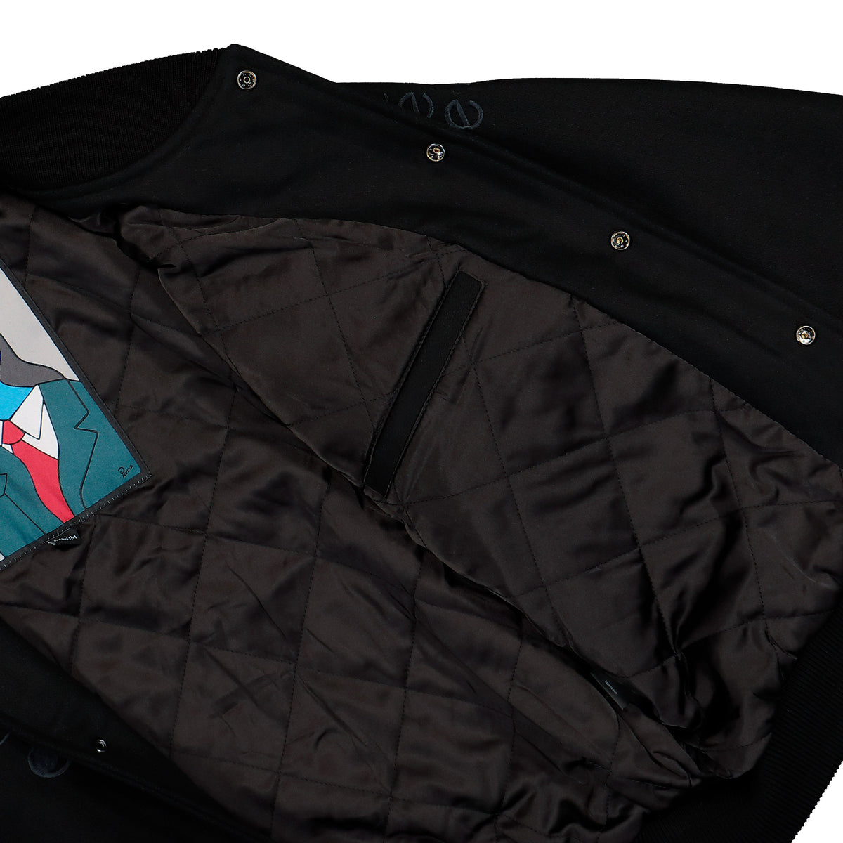 Parra All The Best Varsity Jacket Black Jacket 56355 Detail View 2 | Overkill