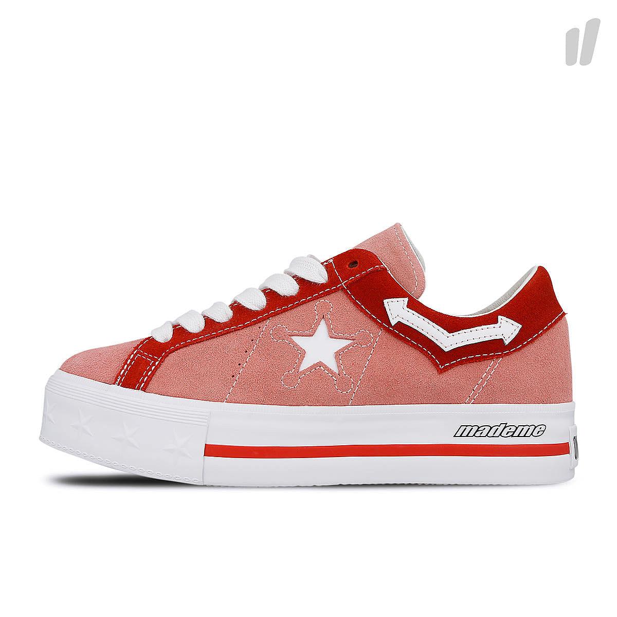 Converse MadeMe x Converse One Star Platform OX Pink Icing-Tomato-White Sneakers 563730C | Overkill