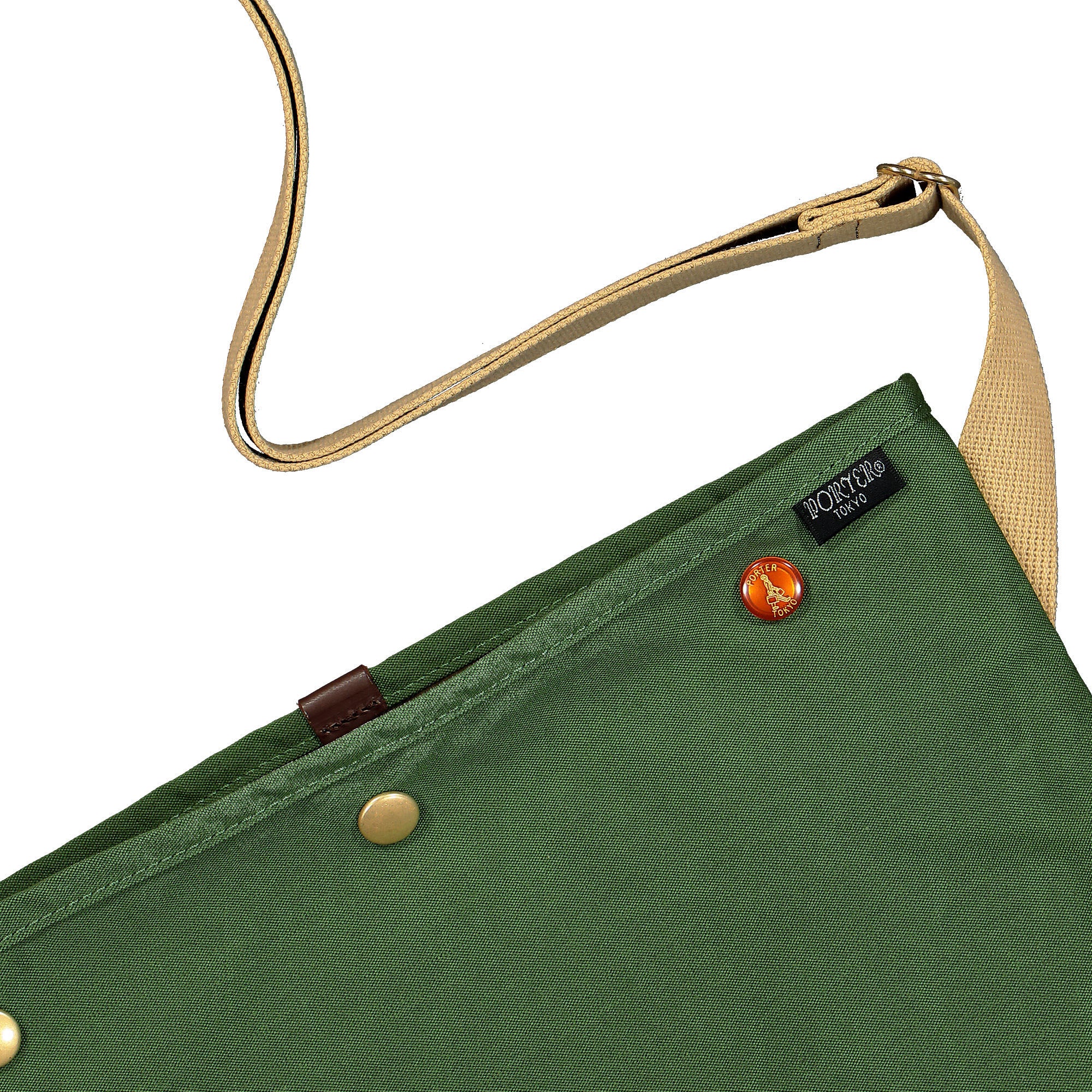 Porter-Yoshida & Co. Coppi Sacoche Green Shoulder & Cross Body Bags Material | Overkill