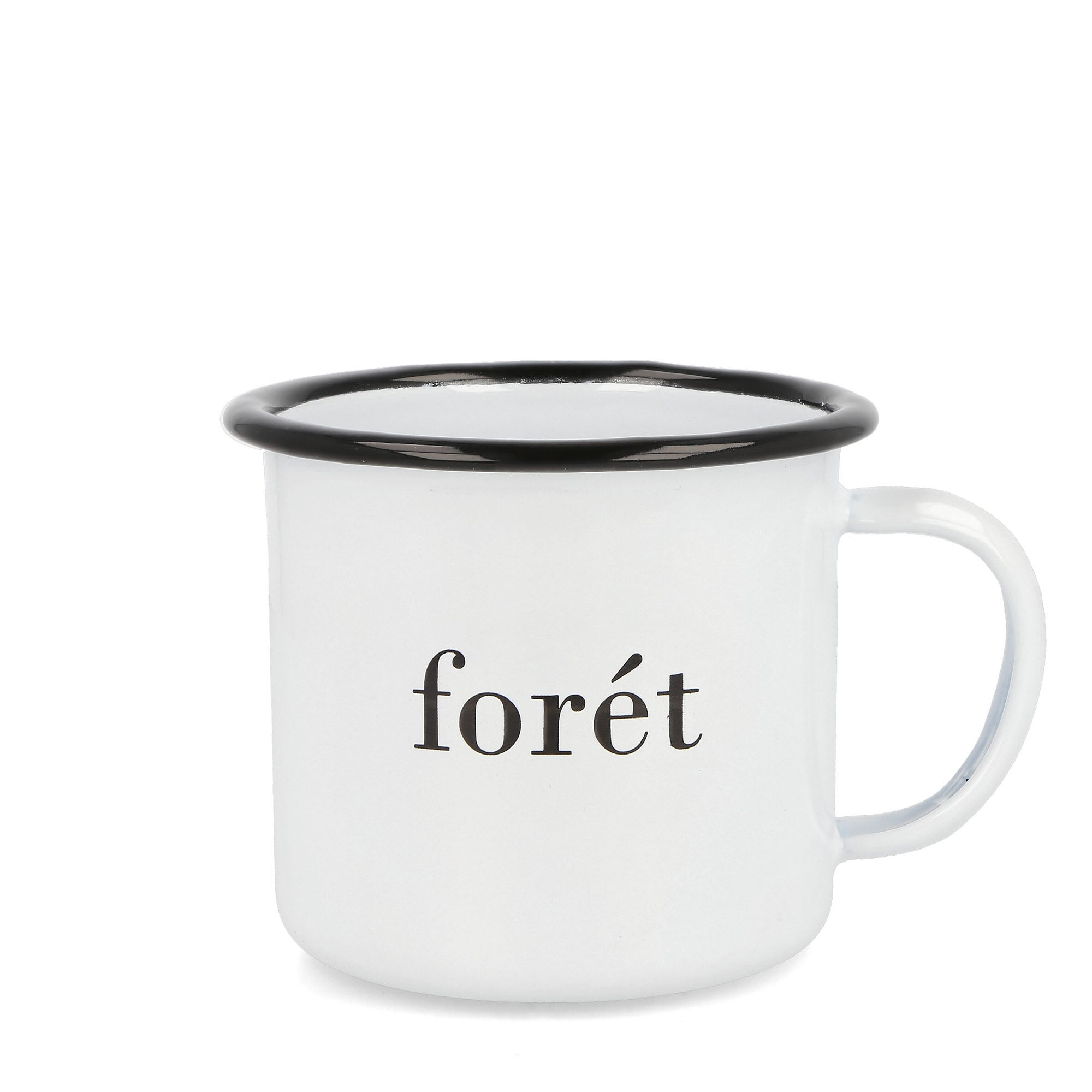 Forét Bean Enamel Mug White Mugs & Bottles 400 / White | Overkill