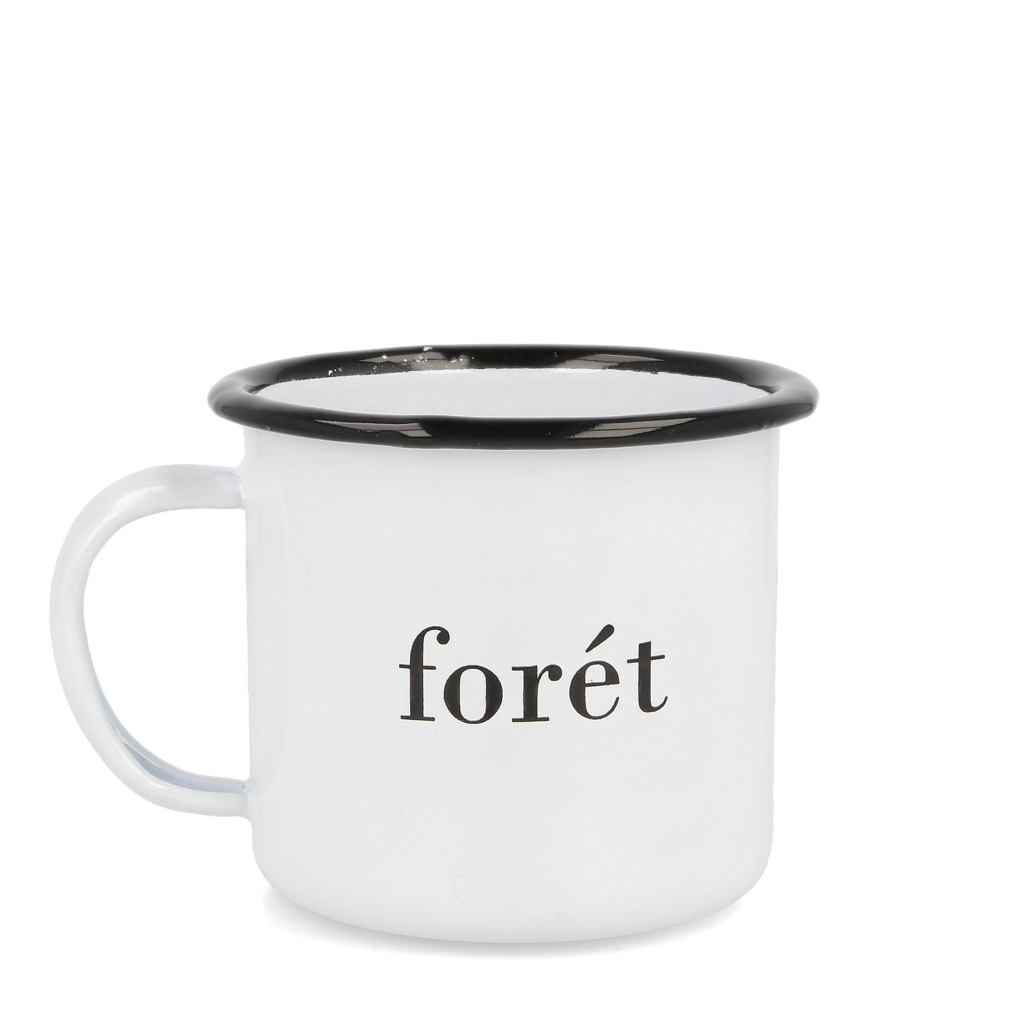 Forét Bean Enamel Mug White Mugs & Bottles Close-up | Overkill