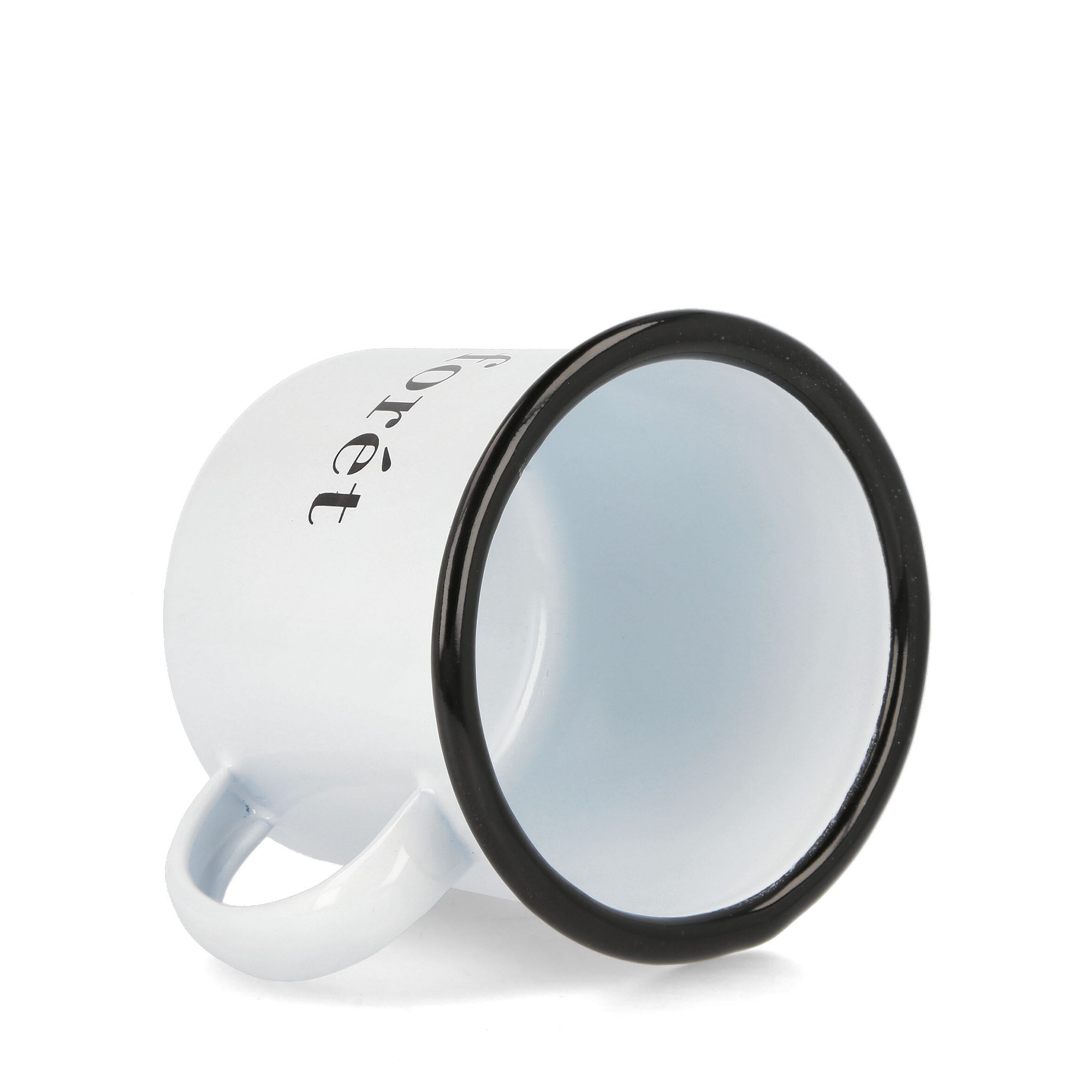 Forét Bean Enamel Mug White Mugs & Bottles Detail view 1 | Overkill