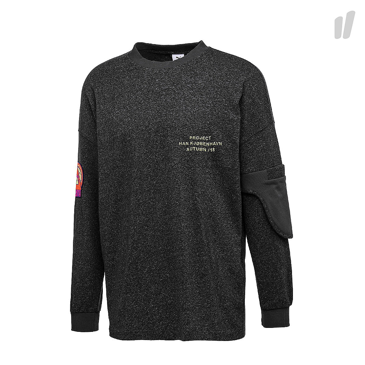 Puma HAN Longsleeve Phantom Black Heather Longsleeves 576884 075 | Overkill