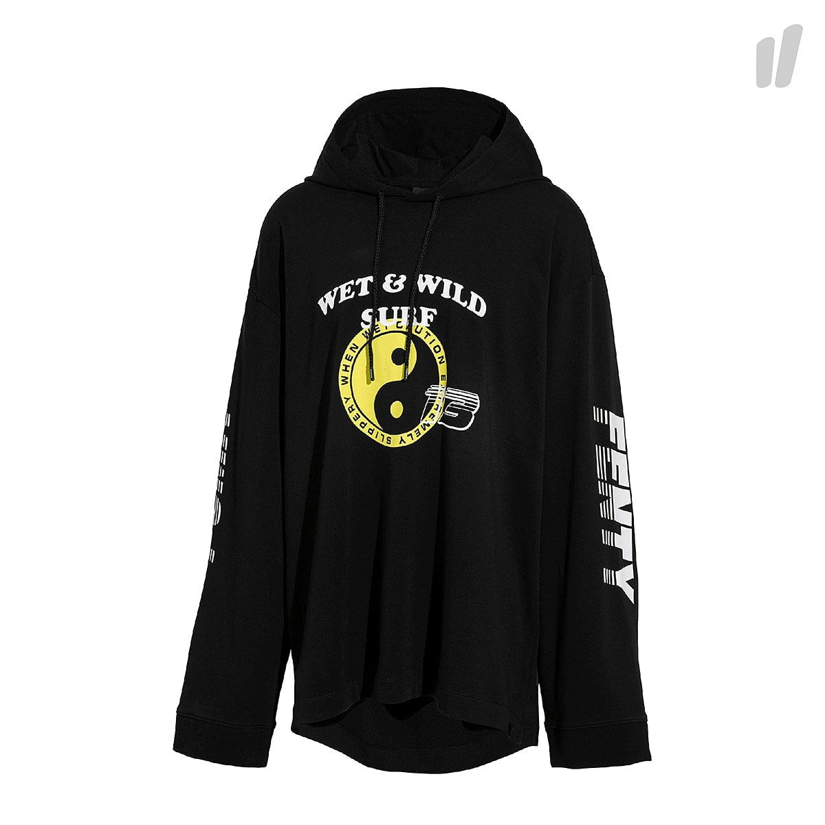 Puma Wmns Longsleeve Hoodie Gathered Puma Black Hoodies 577269 02 | Overkill