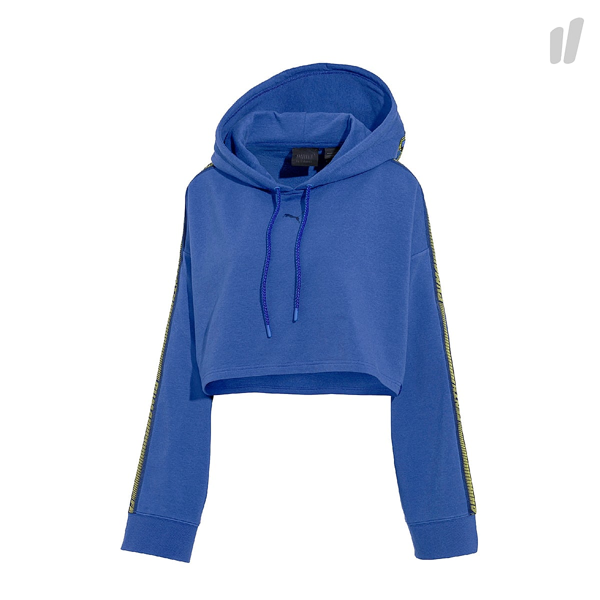 Puma Wmns Hooded Longsleeve Cropped Sweatshirt Dazzling Blue Hoodies 577440 02 | Overkill