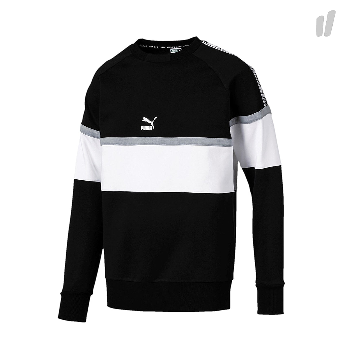 Puma XTG Crew Cotton Black / Puma White Sweatshirts 577991 51 | Overkill