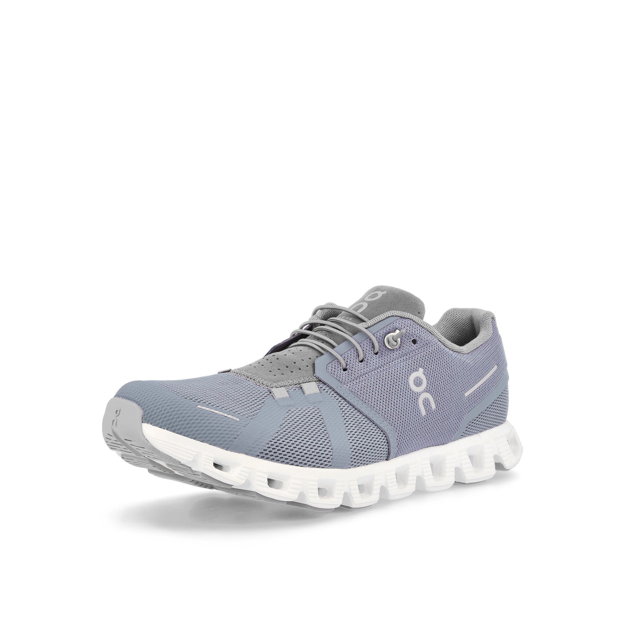 On W Cloud 5 Nimbus-Alloy Sneakers Close Up | Overkill