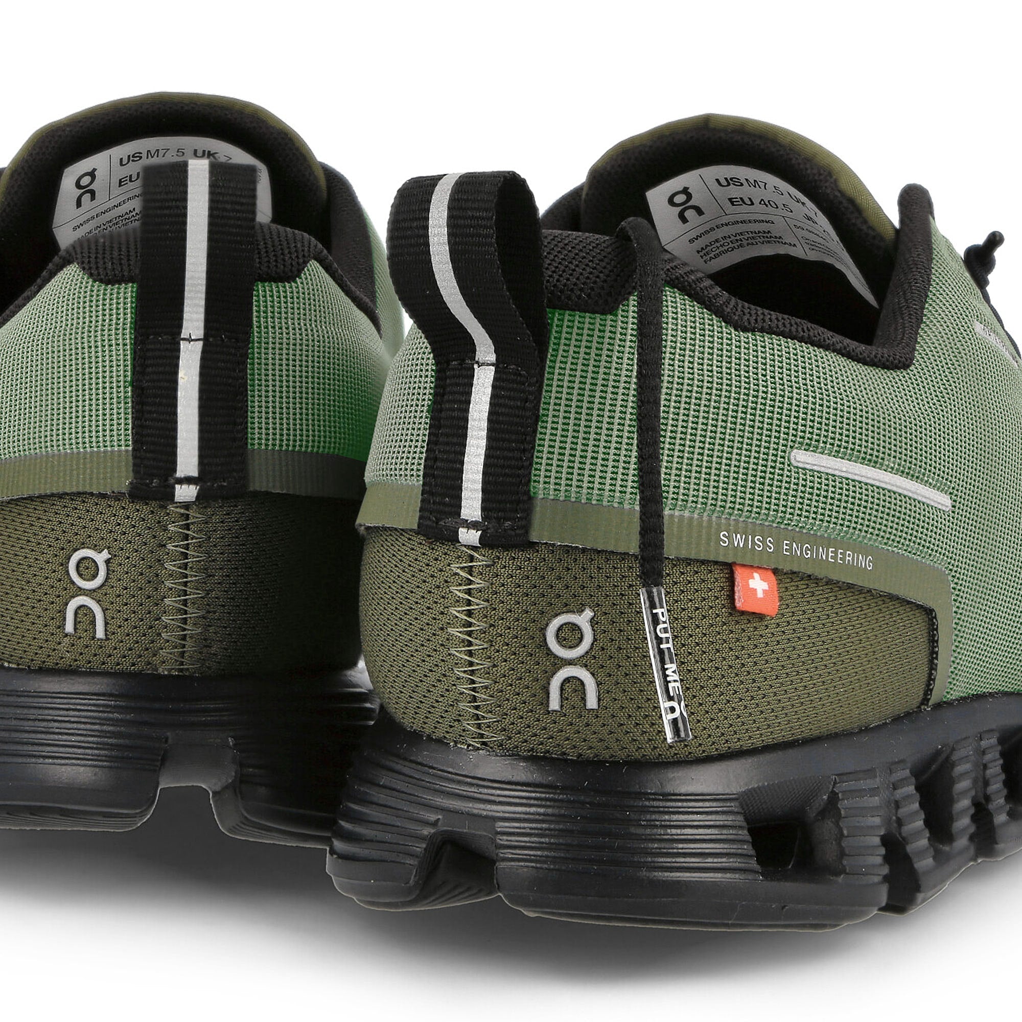 On cloud 5 waterproof Olive-Black Low Top Sneakers Detailfoto | Overkill