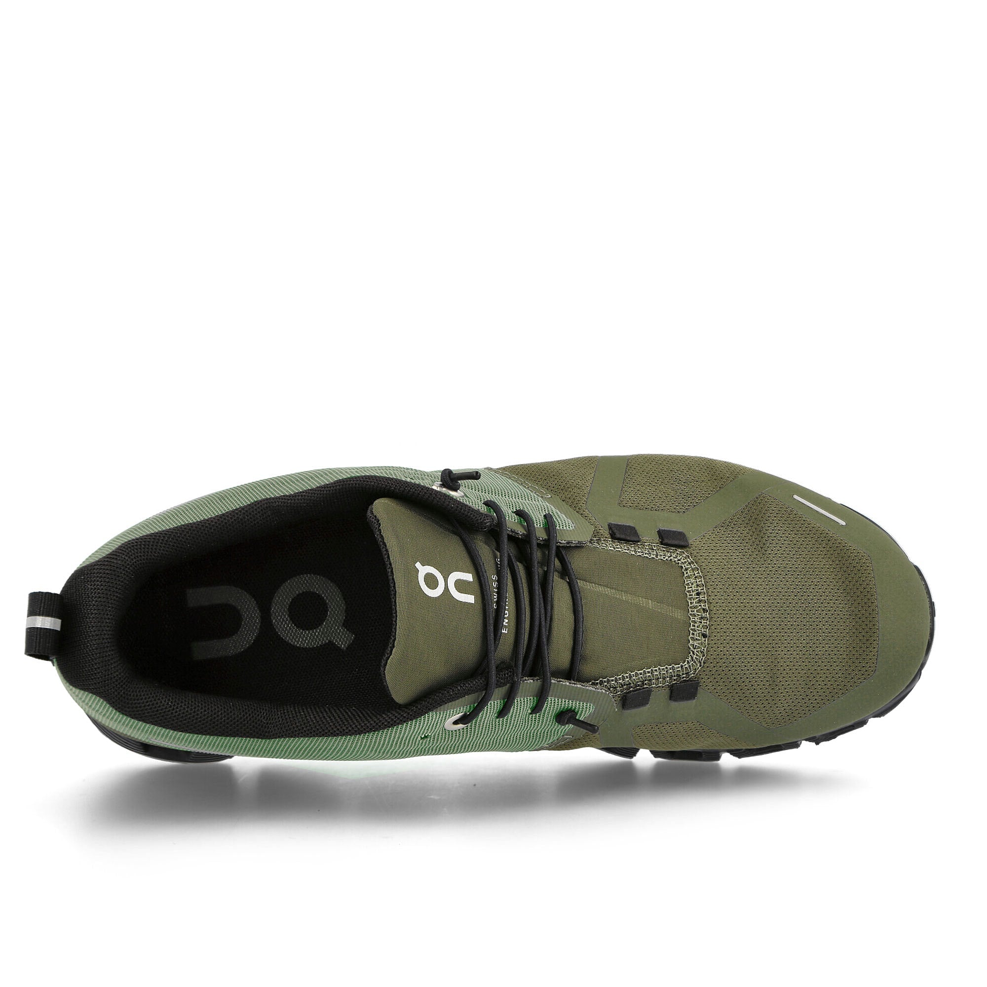 On cloud 5 waterproof Olive-Black Low Top Sneakers Detail View 1 | Overkill