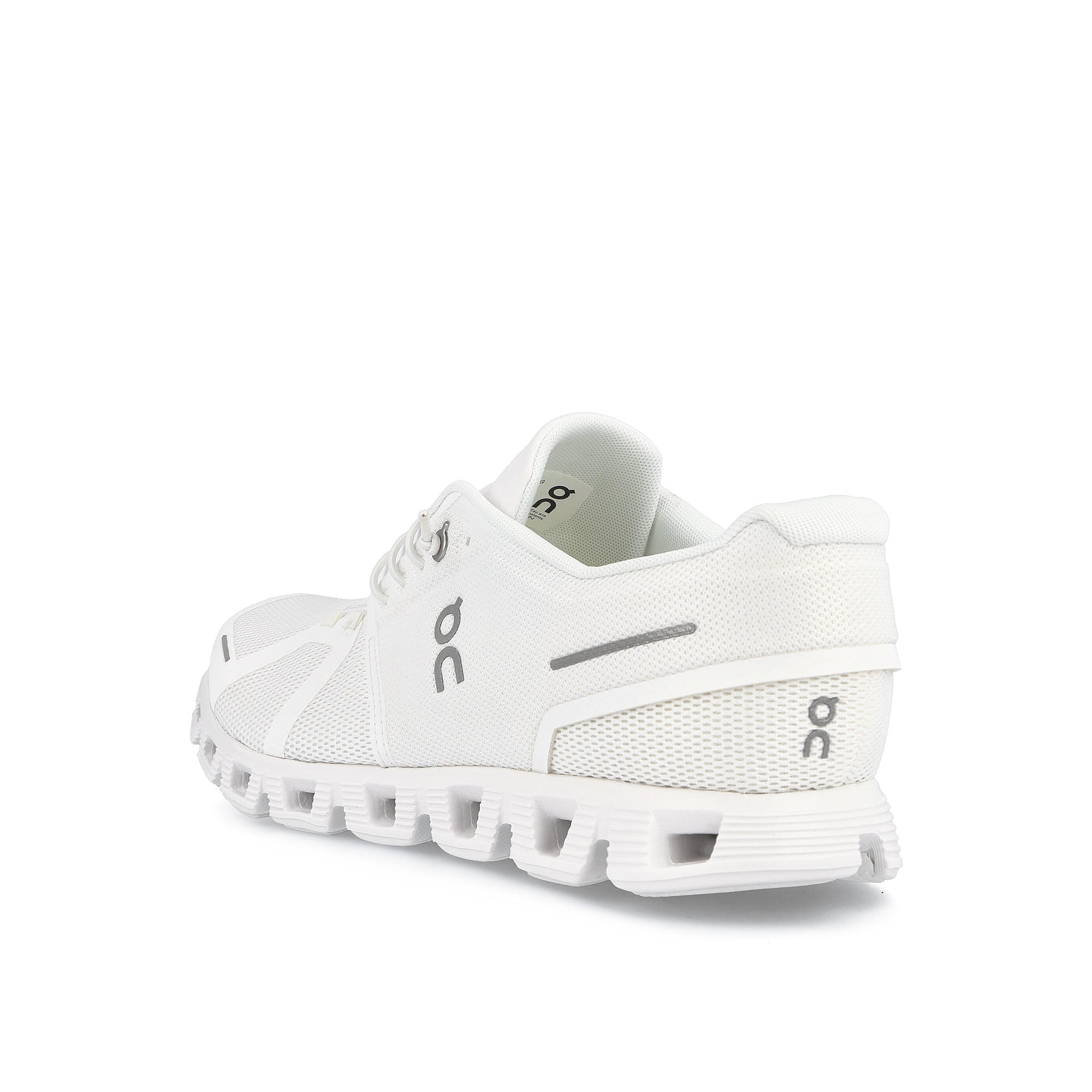 On Cloud 5 All White Low Top Sneakers Material | Overkill