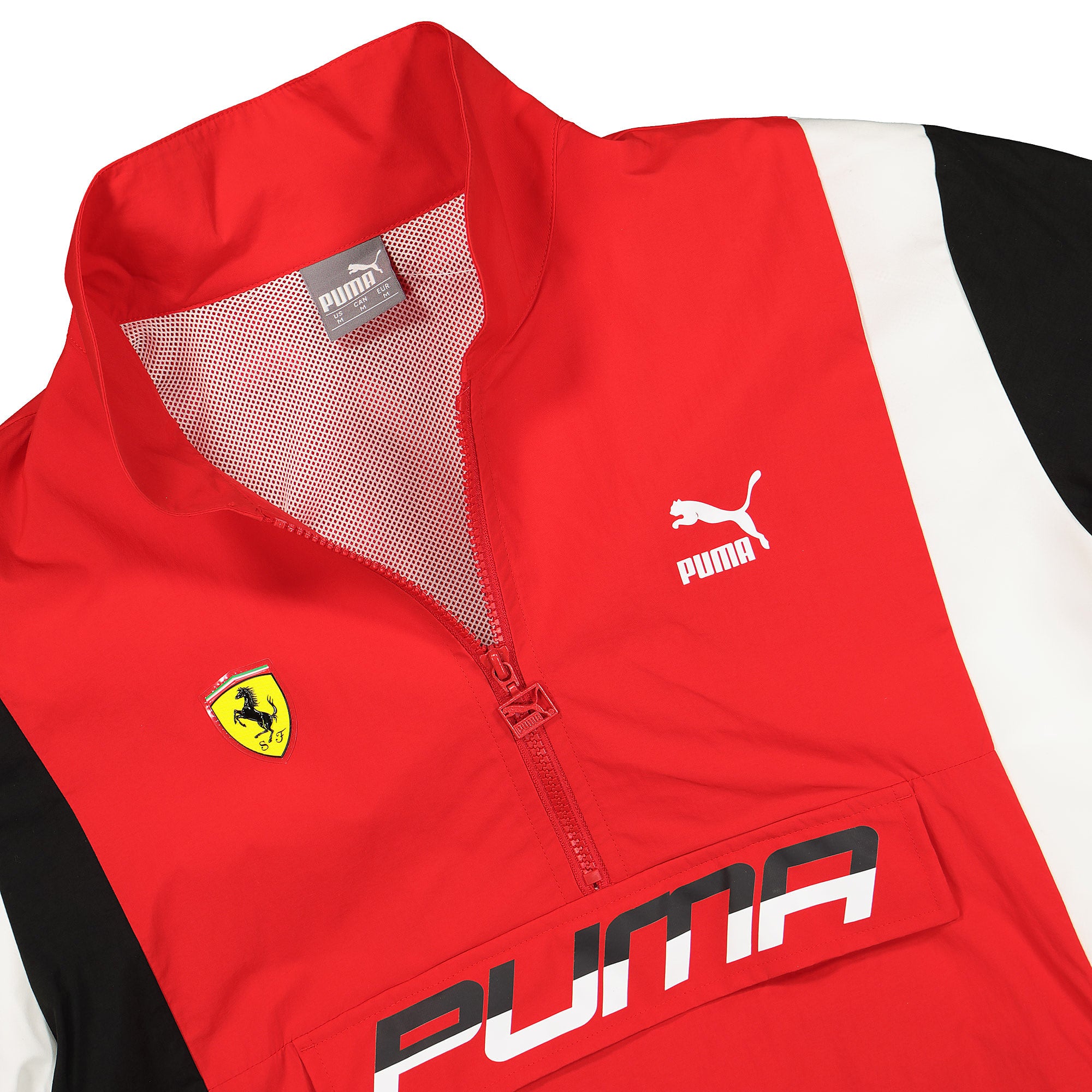 Puma Ferrari Energy Half Zip Jacket Rosso Corsa Jackets Close-up | Overkill