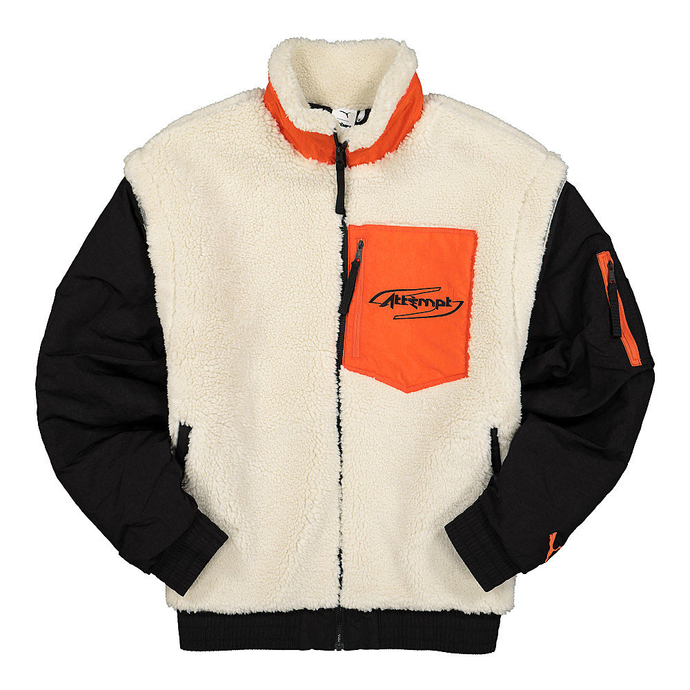 Puma Attempt x Puma Sherpa Bomber Black Fleece Jackets 598257 01 | Overkill