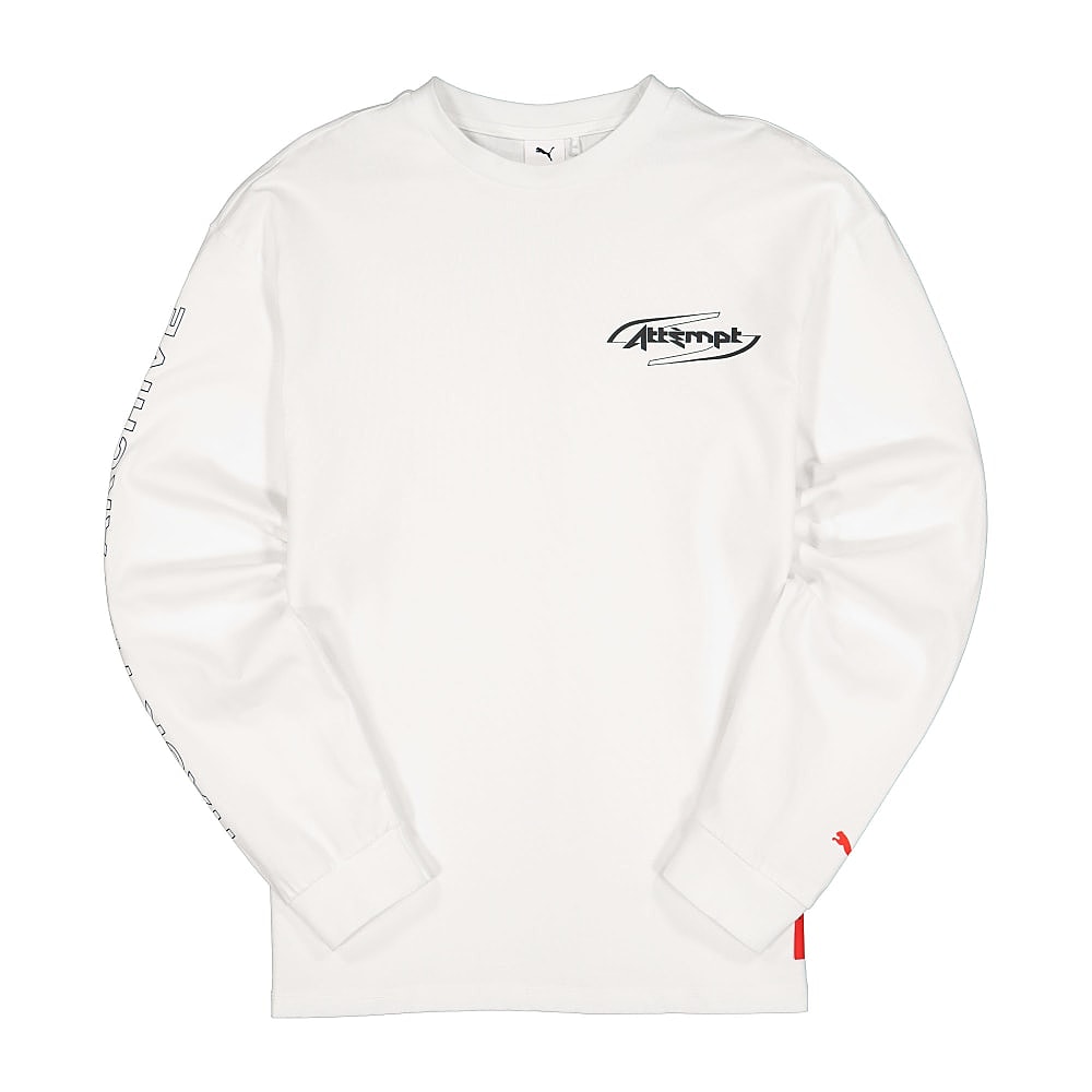 Puma Attempt x Puma Longsleeve Tee Puma White Longsleeves 598274 02 | Overkill
