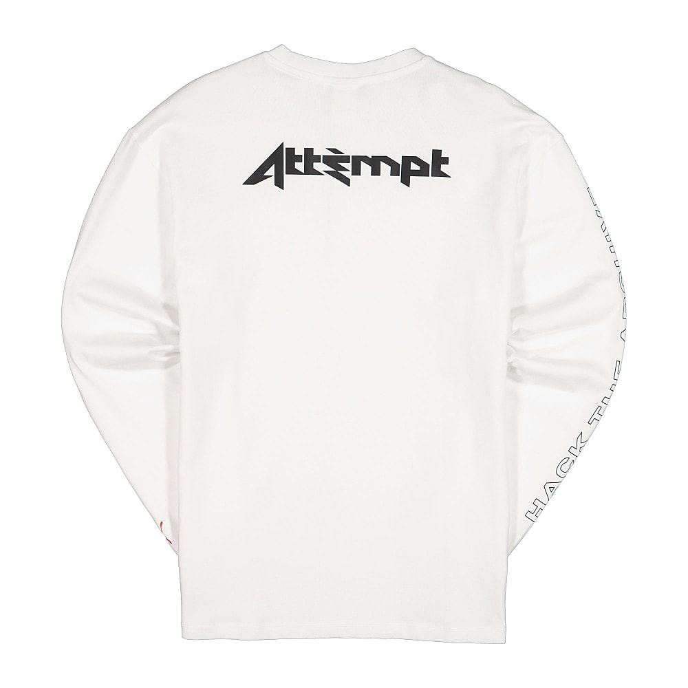 Puma Attempt x Puma Longsleeve Tee Puma White Longsleeves Material | Overkill
