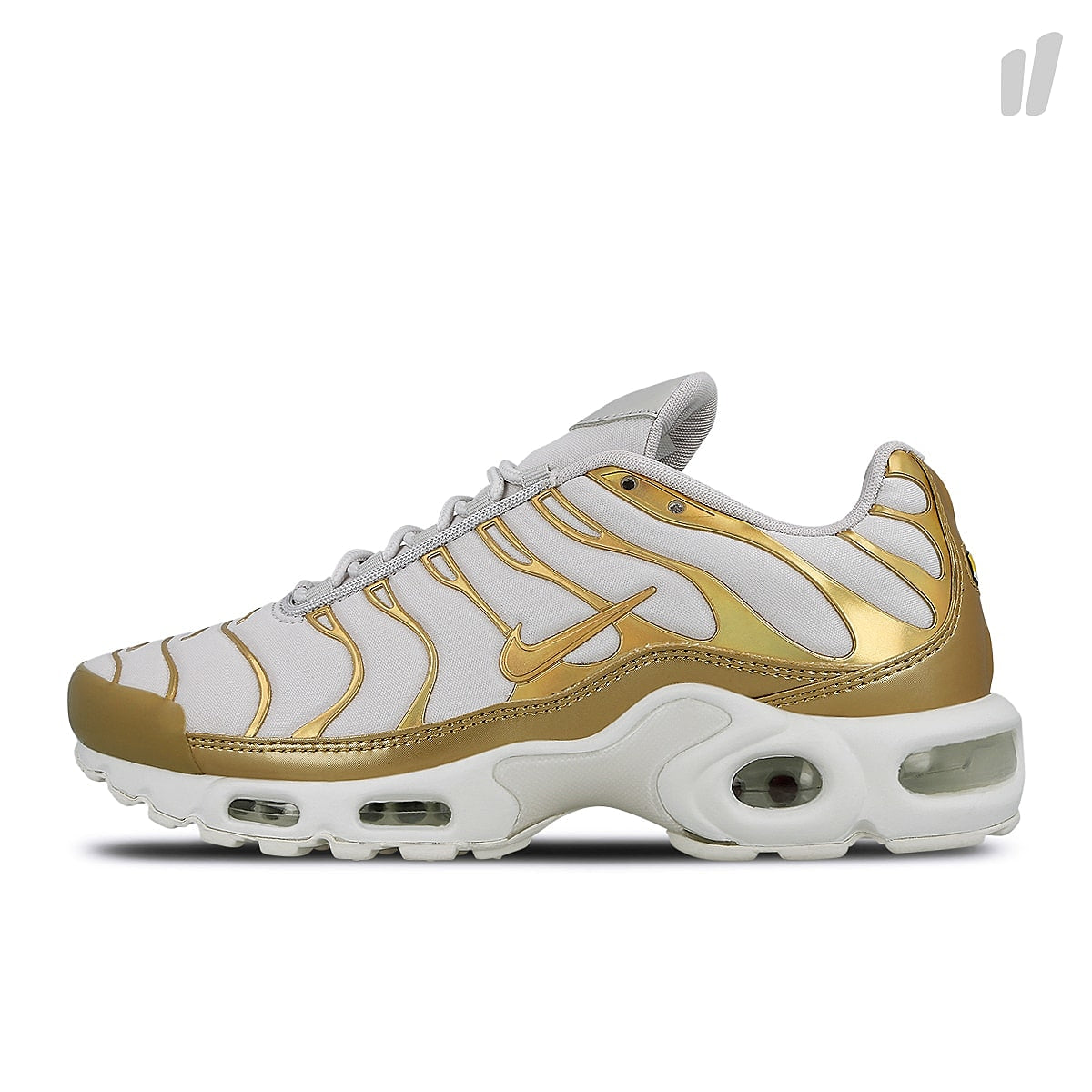 Nike wmns air max plus Vast Grey / Metallic Gold - Summit White Sneakers 605112 054 | Overkill
